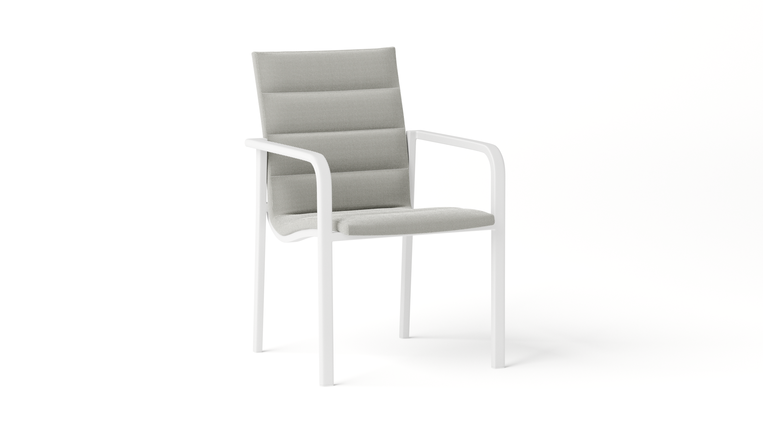 Santa Monica White Outdoor Dining Chair - Set Of Two 4 Thumbnail
