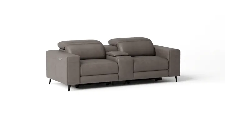 Stirling Leather 2 Seat Home Theatre Recliner Lounge
