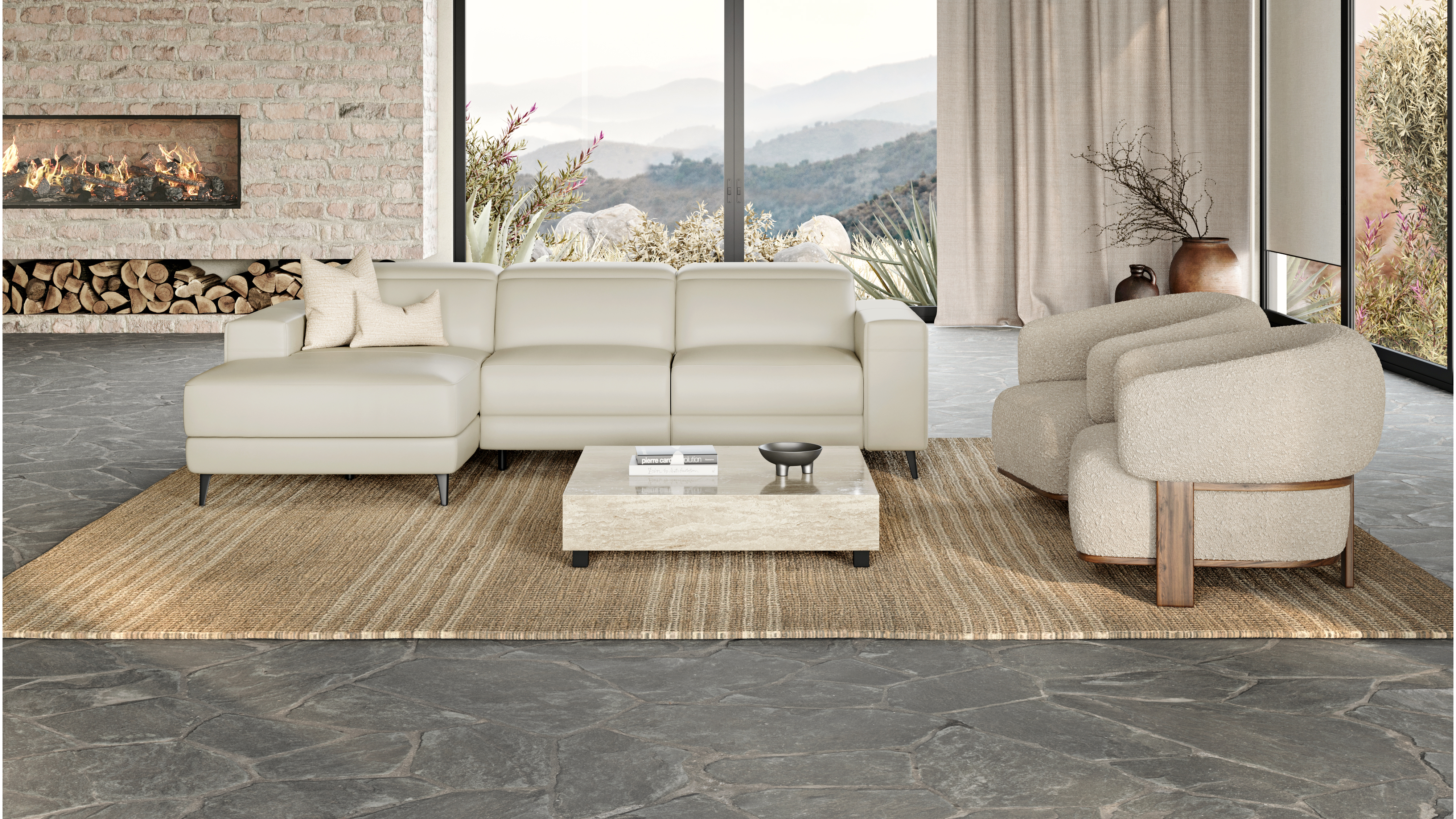 Stirling Leather Recliner Chaise Lounge Option A 5 Thumbnail