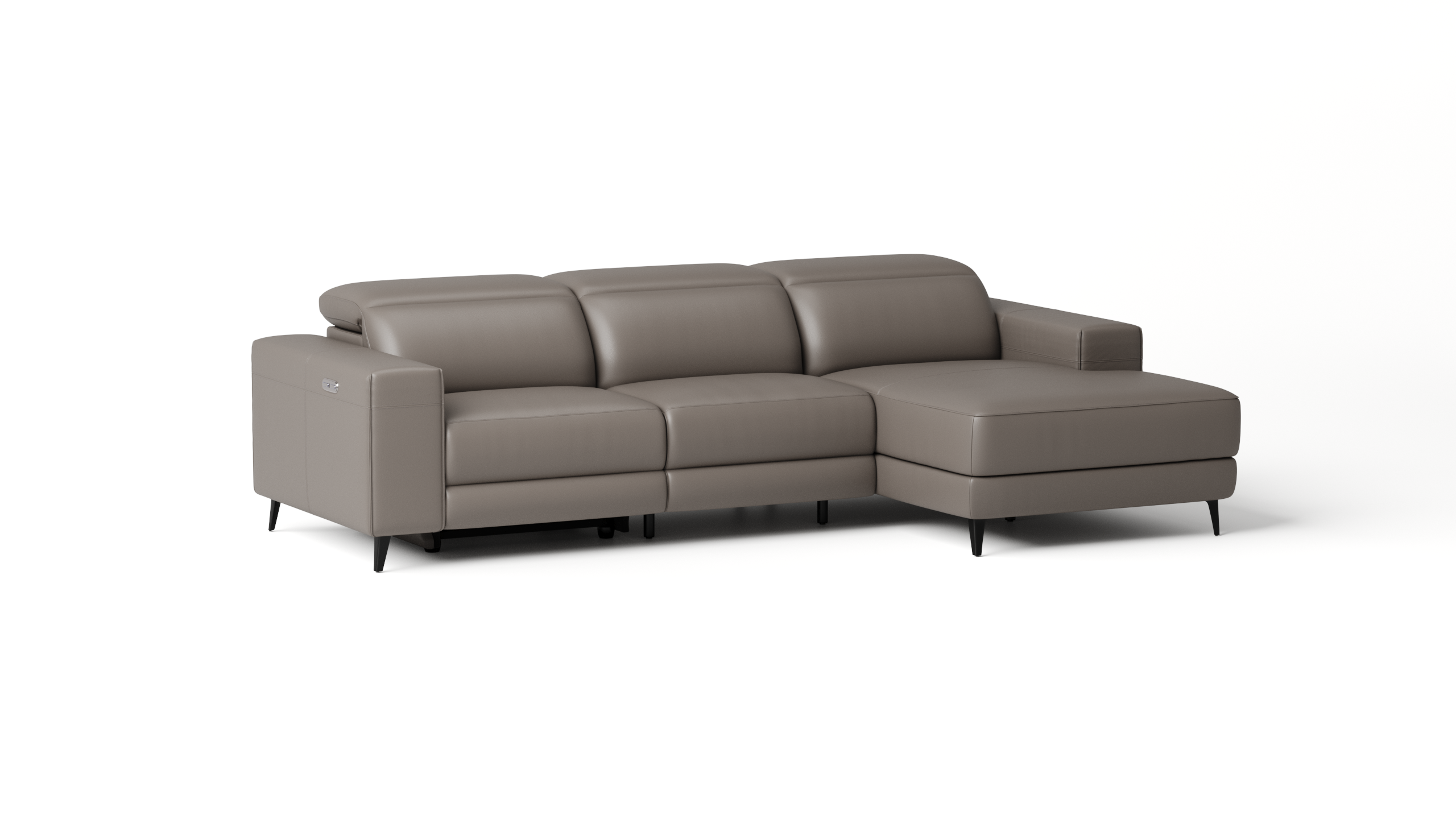 Stirling Leather Recliner Chaise Lounge Option A 5 Thumbnail