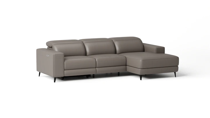 Stirling Leather Recliner Chaise Lounge Option A
