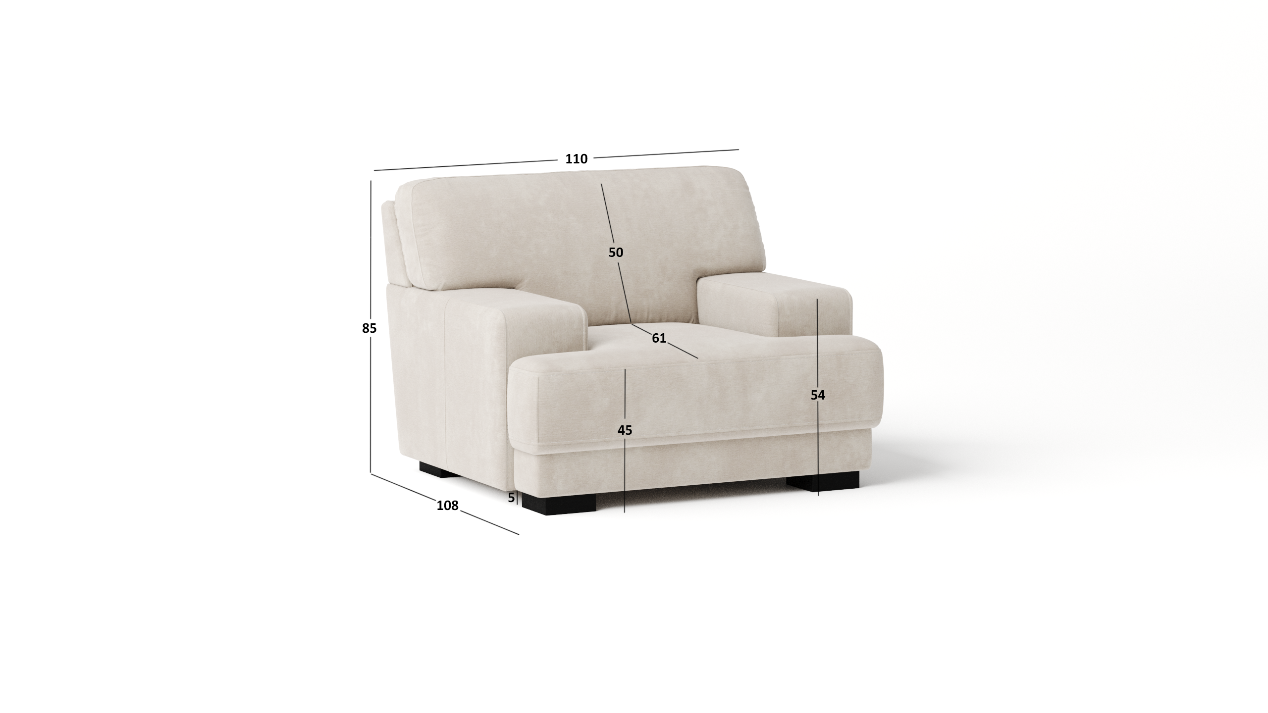 Volante Leather Armchair 5 Thumbnail