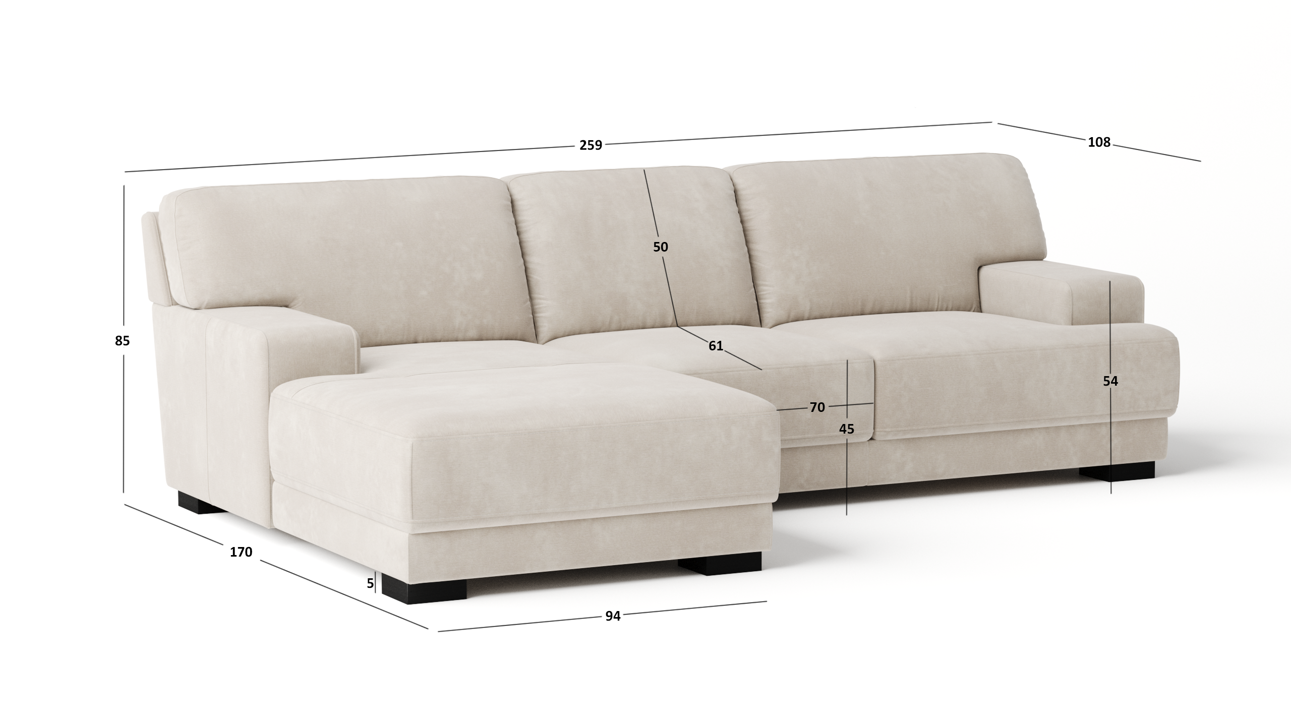 Volante Leather Chaise Lounge Option B 6 Thumbnail
