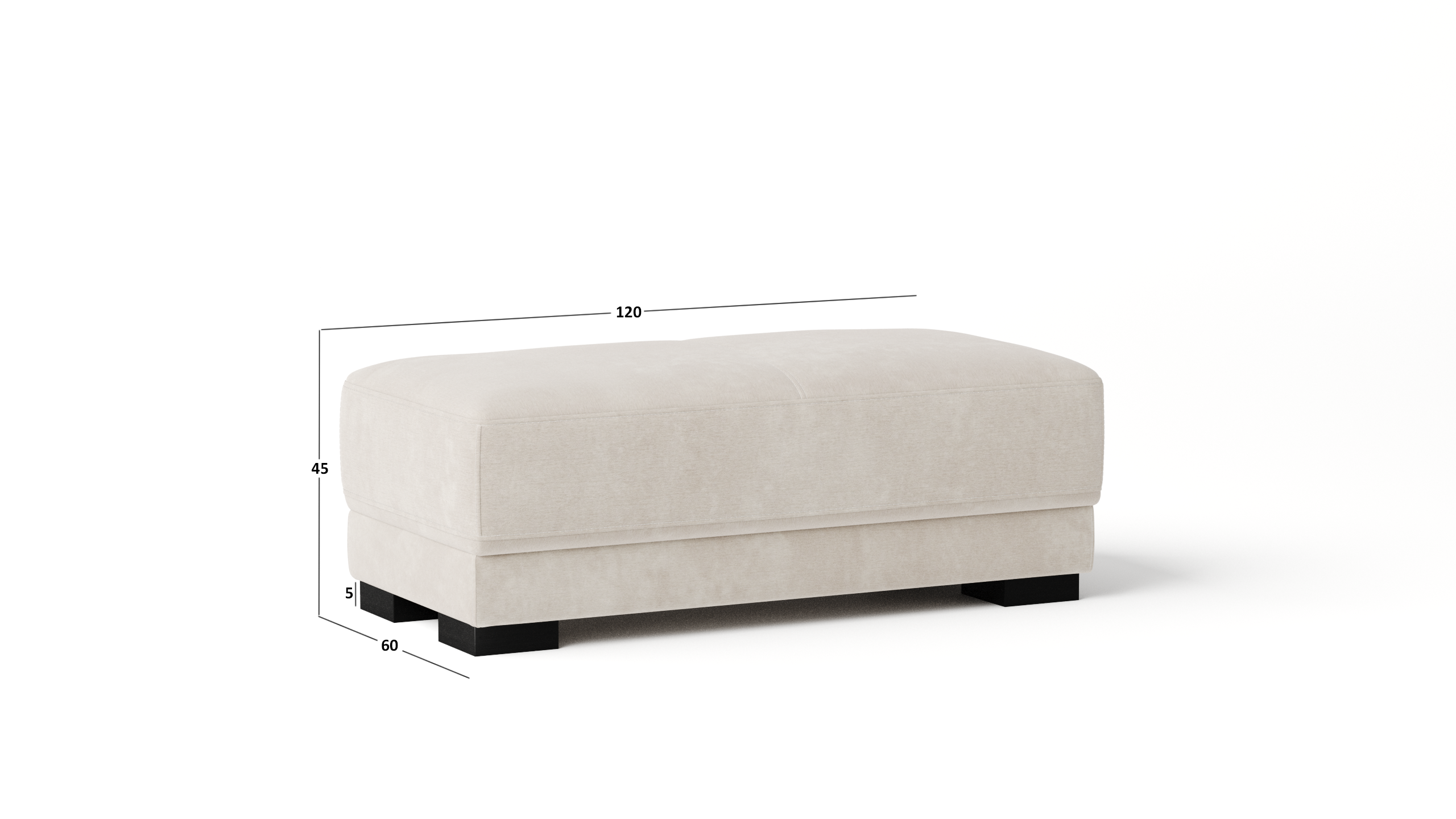 Volante Leather Ottoman 60x120x45 3 Thumbnail