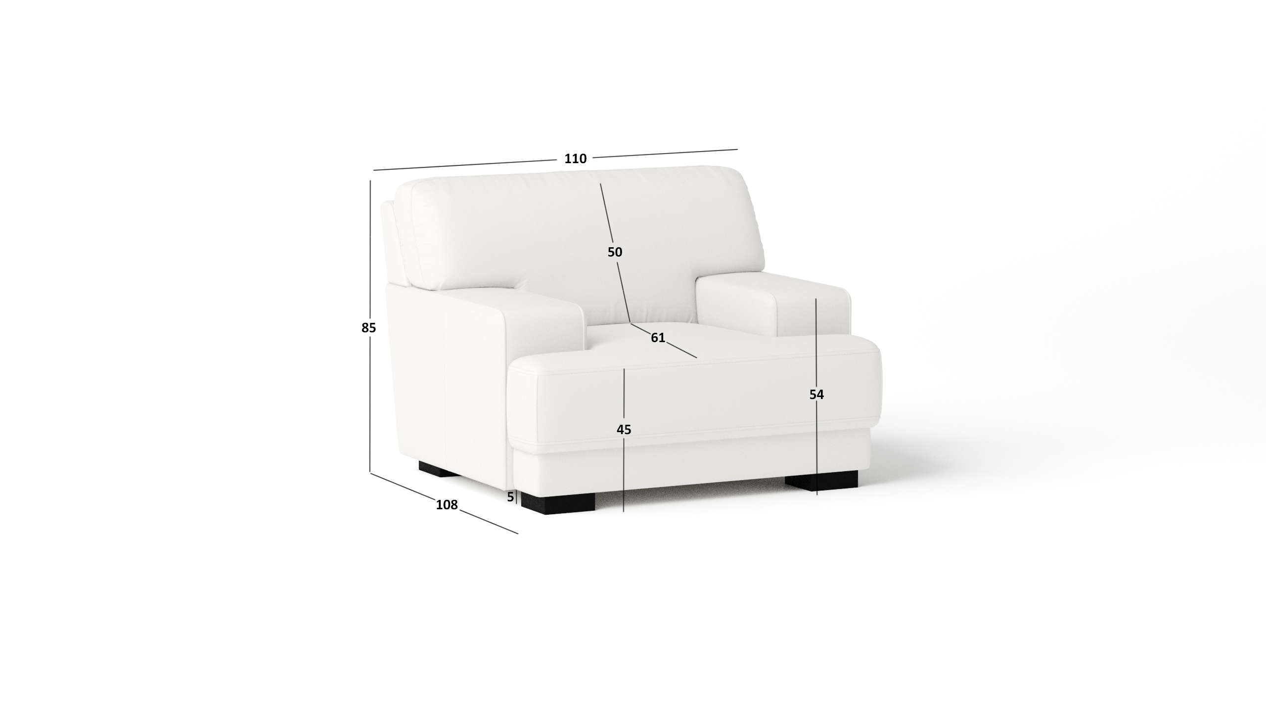 Volante Leather Armchair 5 Thumbnail