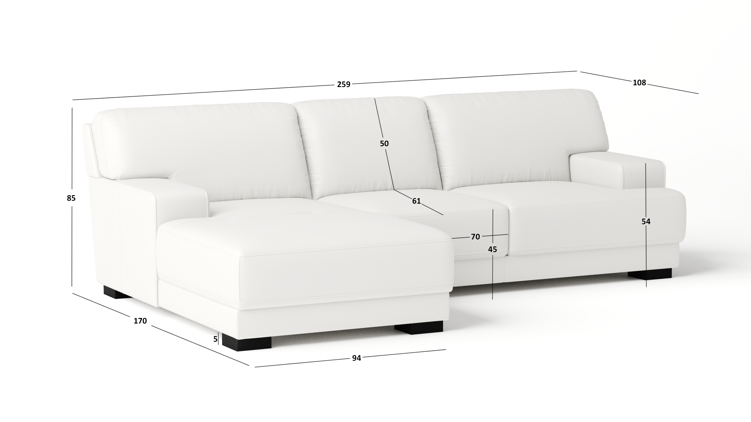 Volante Leather Chaise Lounge Option A 5 Thumbnail
