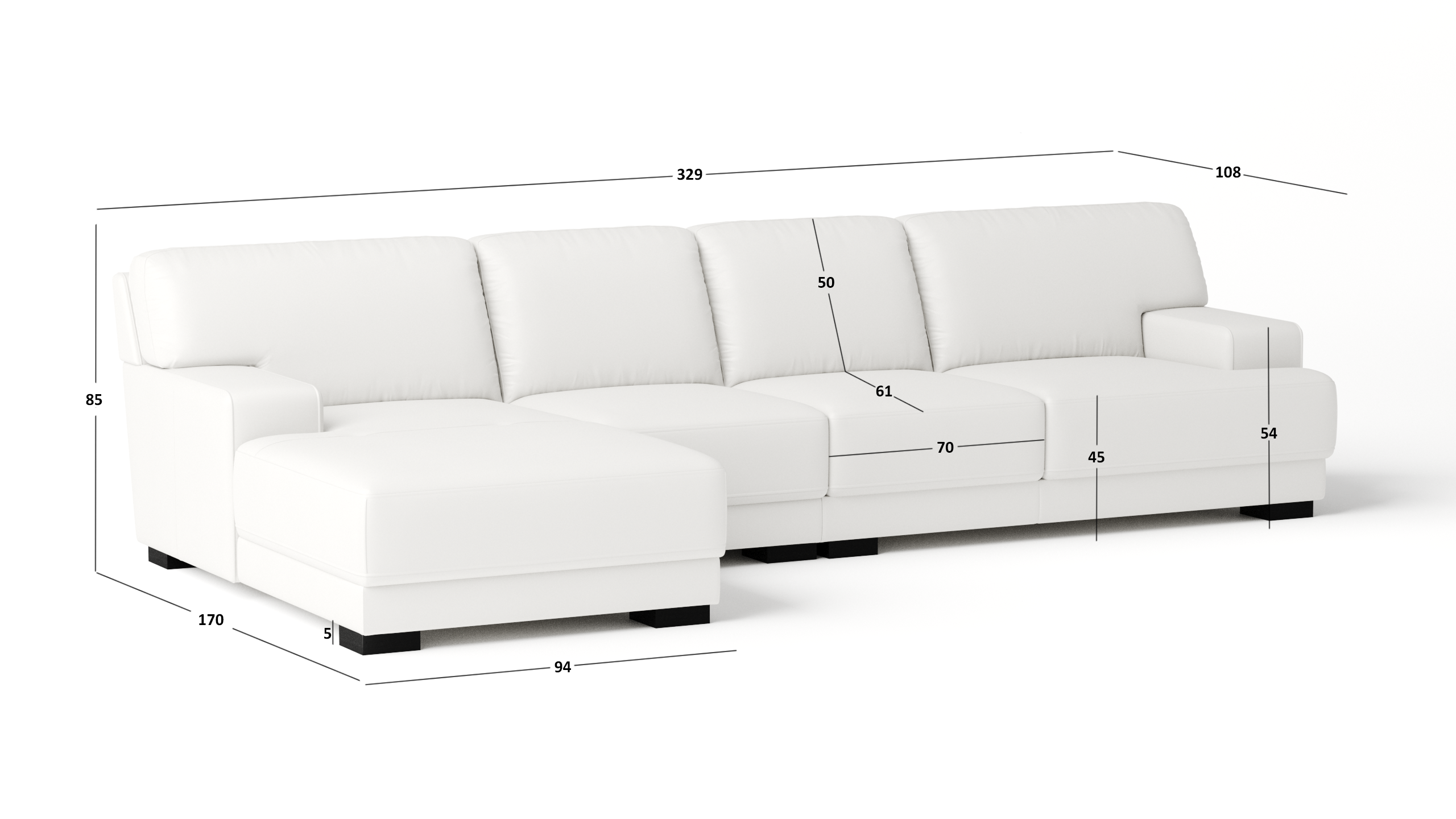 Volante Leather Chaise Lounge Option B 6 Thumbnail