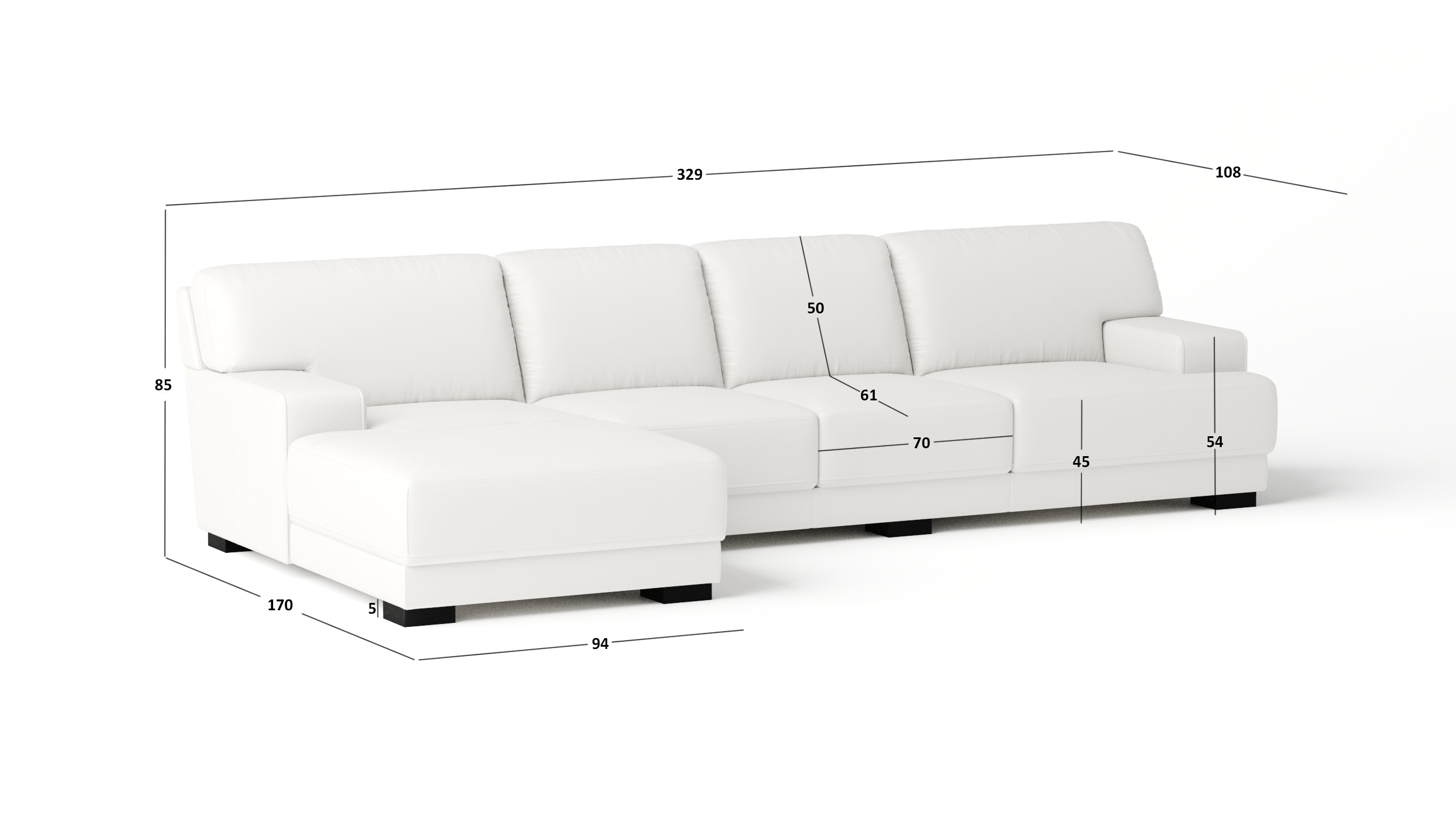 Volante Leather Chaise Lounge Option C 4 Thumbnail