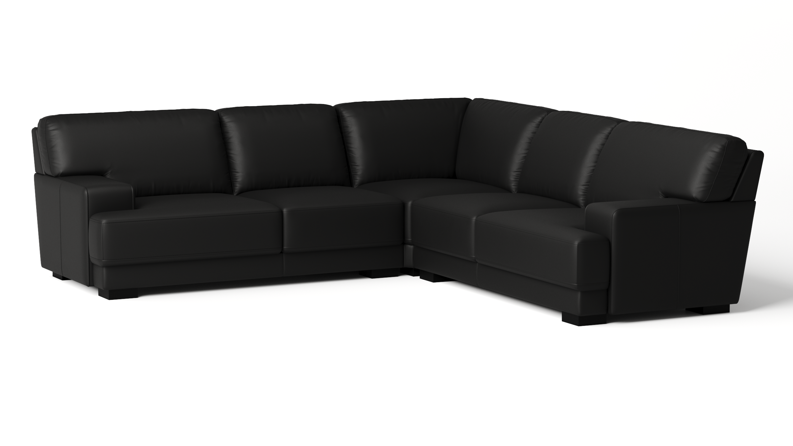 Volante Leather Corner Lounge Option A 3 Thumbnail