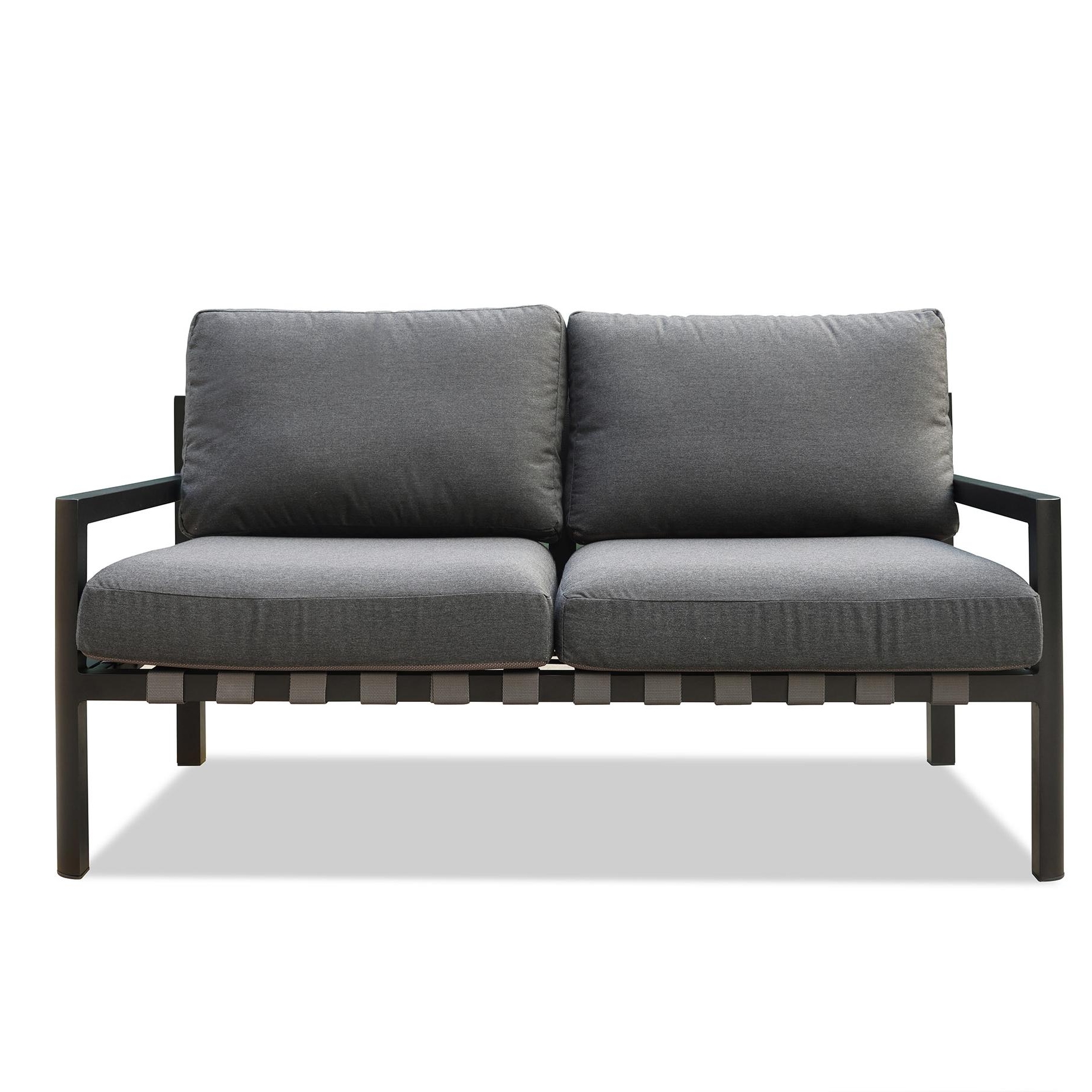 Manly Black Outdoor Two Seater Sofa Lavita Outdoor