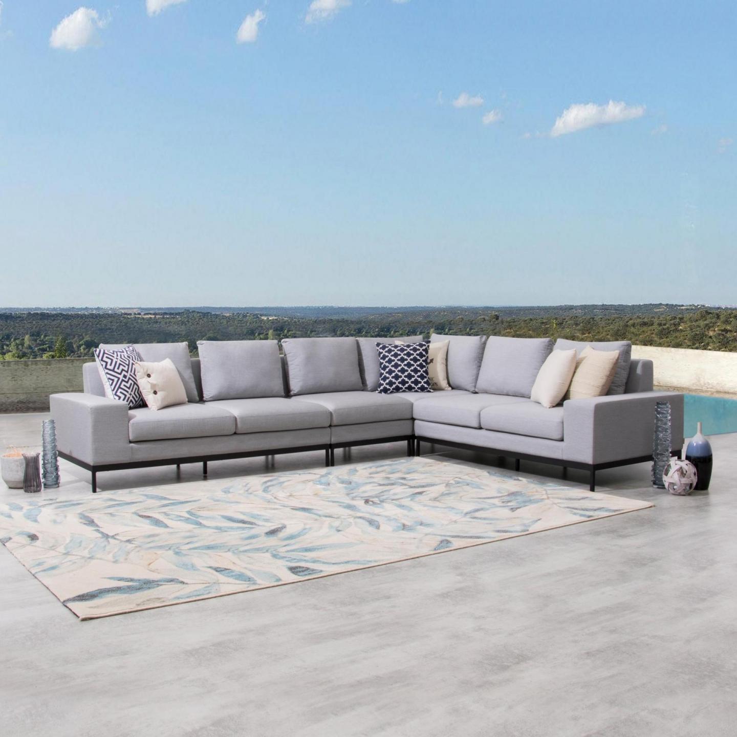 June Outdoor Fabric L Shaped Lounge Lavita Outdoor