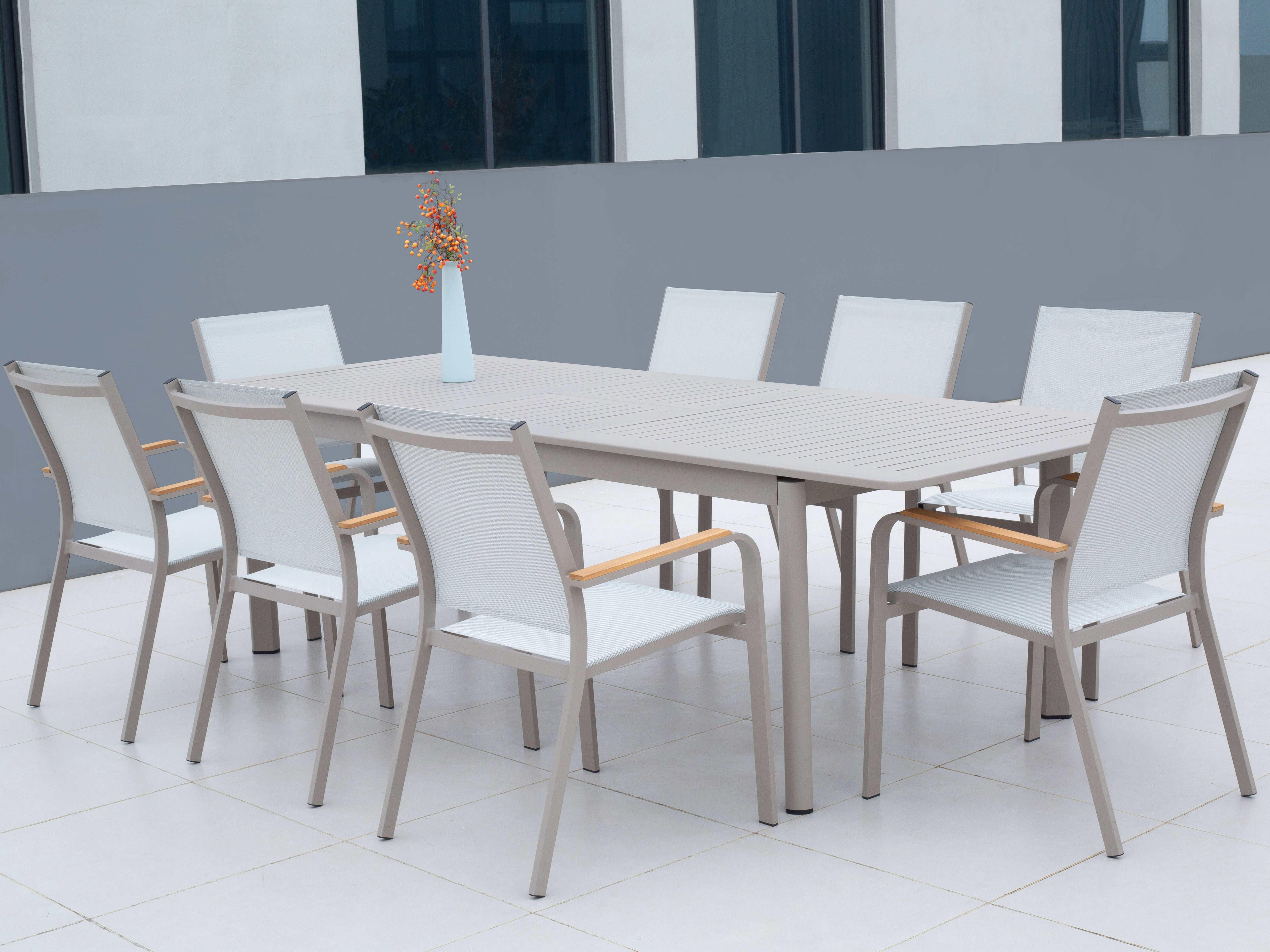 Wentworth Taupe 9-piece Extendable Dining Set With Wentworth Chairs 9