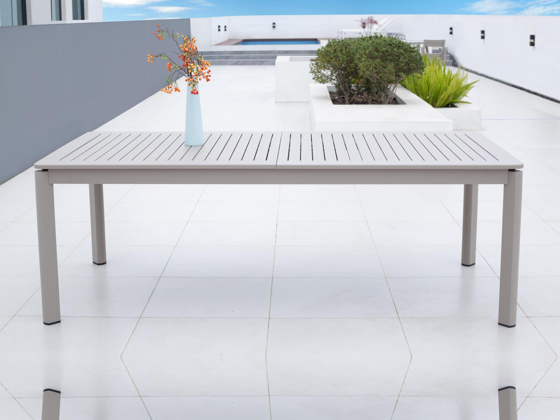 Wentworth Taupe Outdoor Extendable Dining Table 3