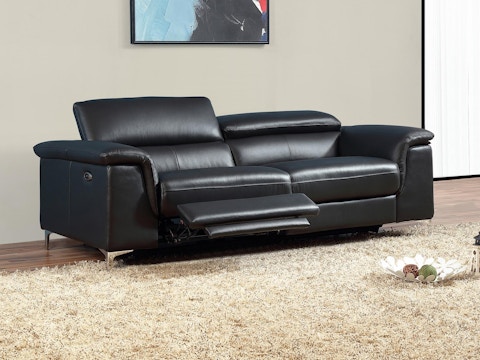 Oxford Leather Recliner Three Seater Sofa 1