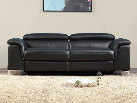 Oxford Leather Recliner Three Seater Sofa 2