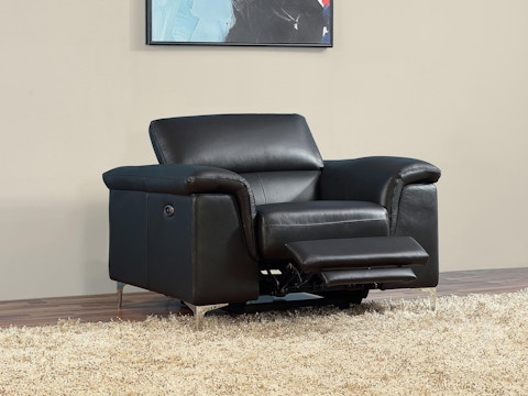 Oxford Leather Recliner Armchair 2