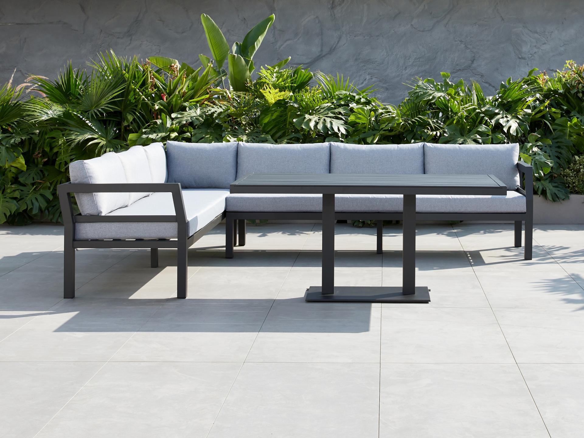 New Bondi Charcoal Outdoor Aluminium Combination Lounge And Dining 4