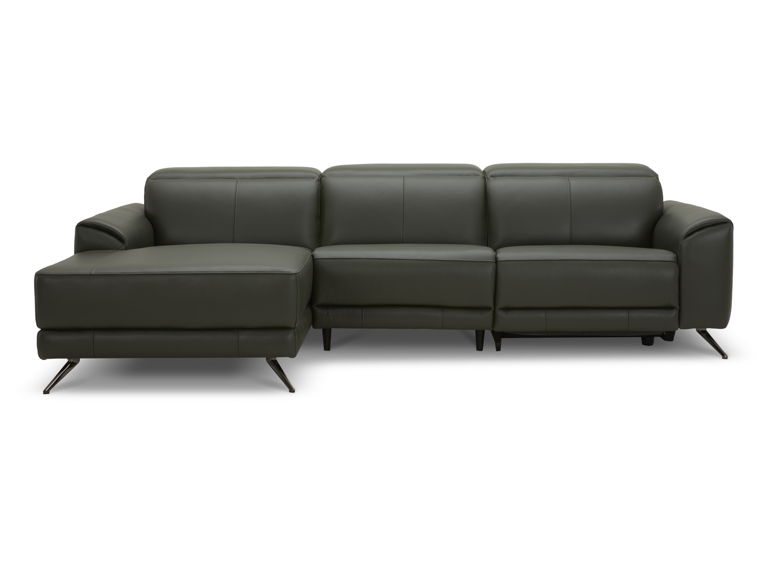 Dover Leather Recliner Chaise Lounge Option A 2