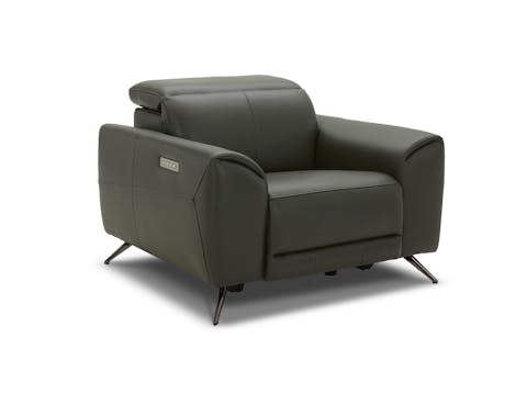 Dover Leather Recliner Armchair