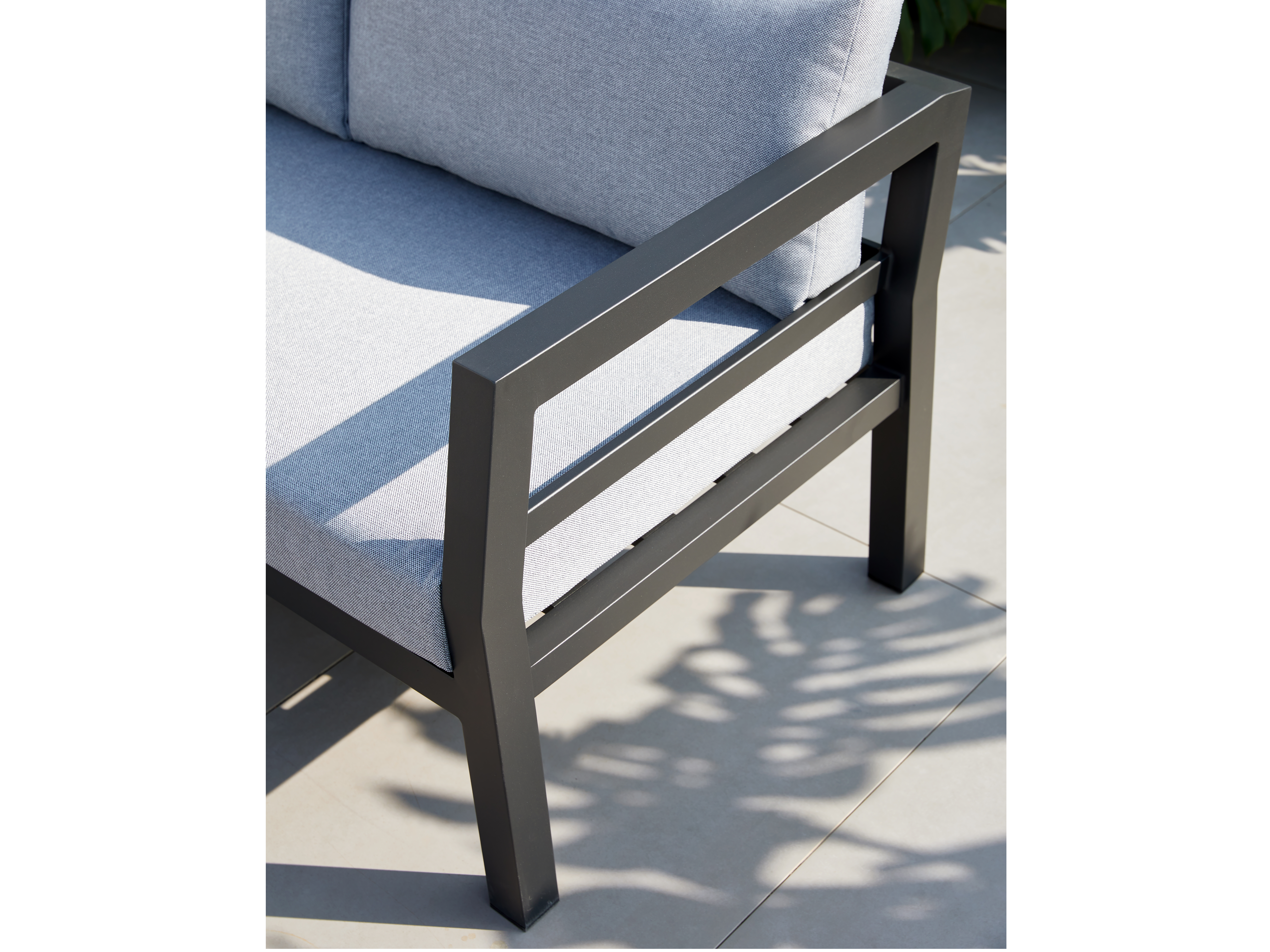 New Bondi Charcoal Outdoor Aluminium Lounge Dining Combo