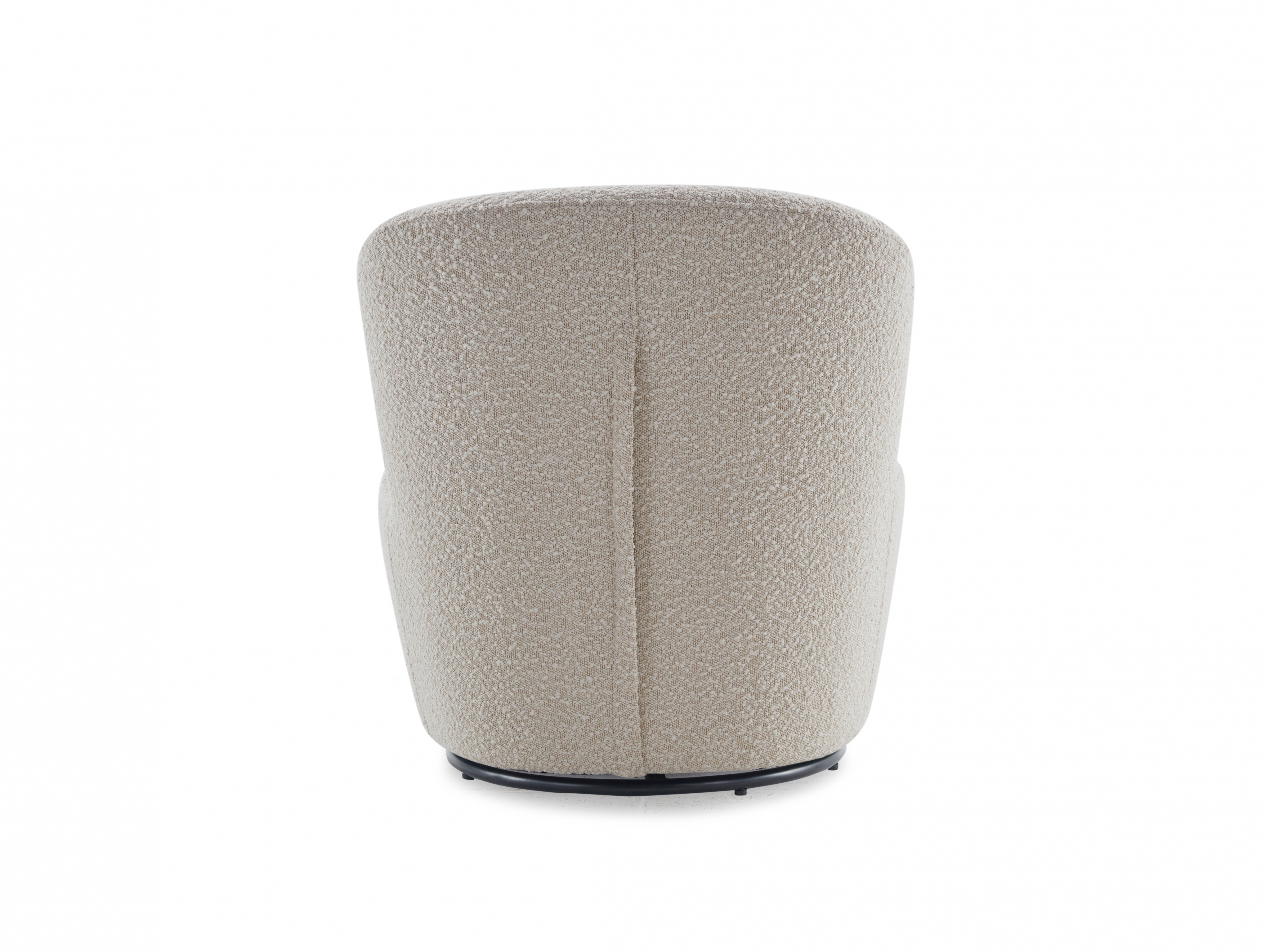 Zoey Boucle Fabric Swivel Chair 4