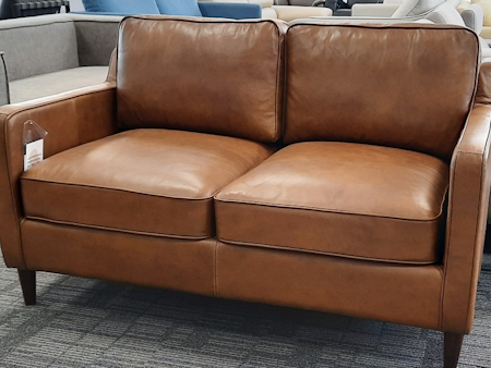 OSKAR Leather Two Seater Sofa