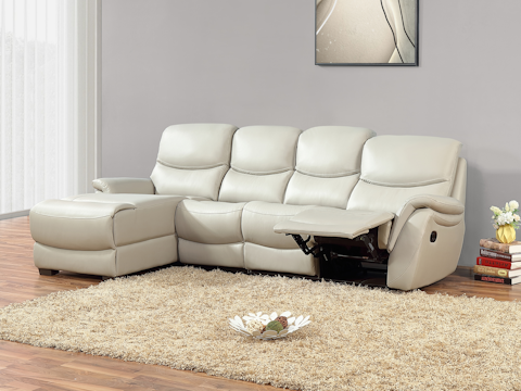 Richmond Leather Recliner Chaise Lounge Option B 3