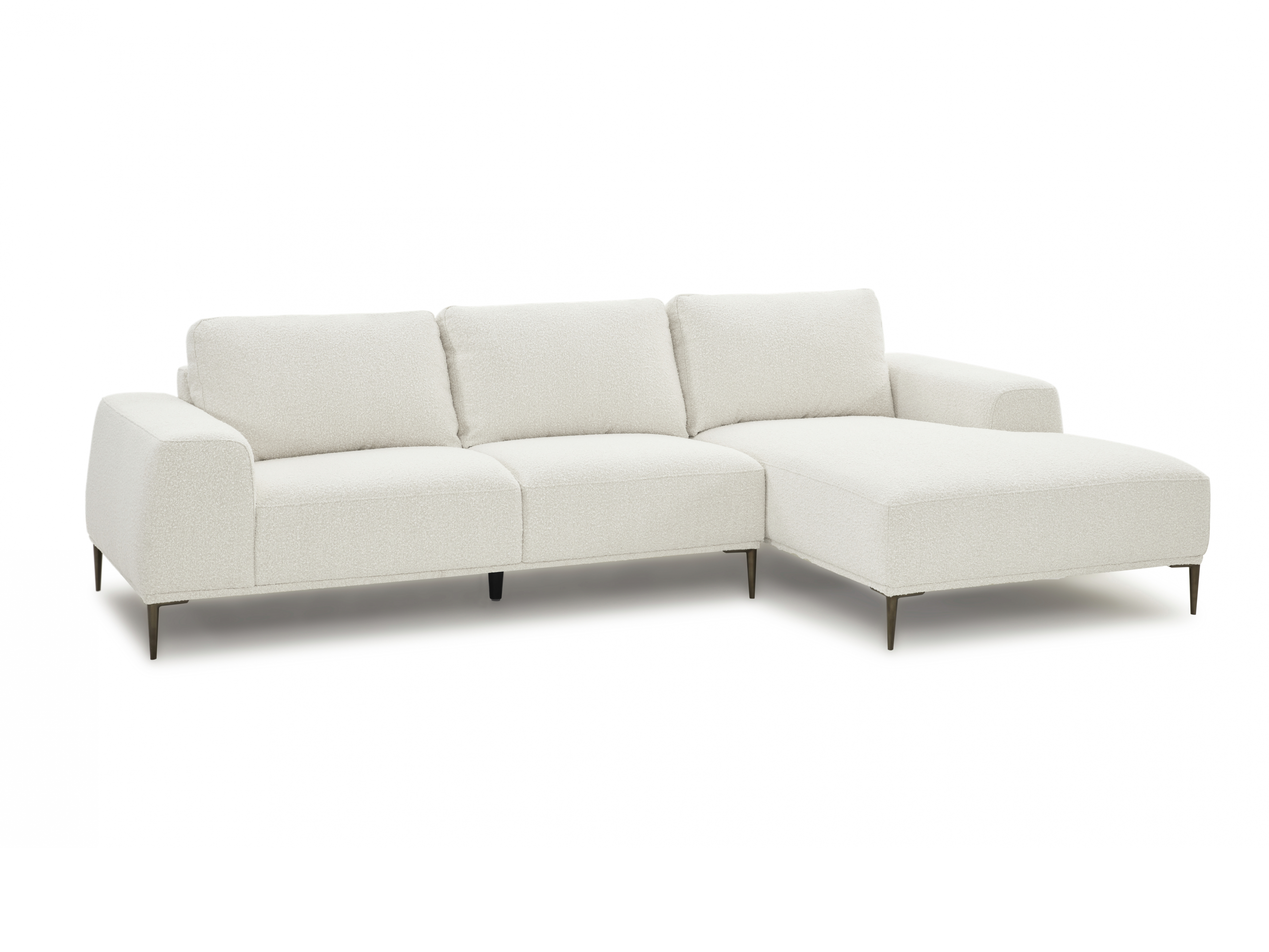 Gemma Boucle Fabric Chaise Lounge 2
