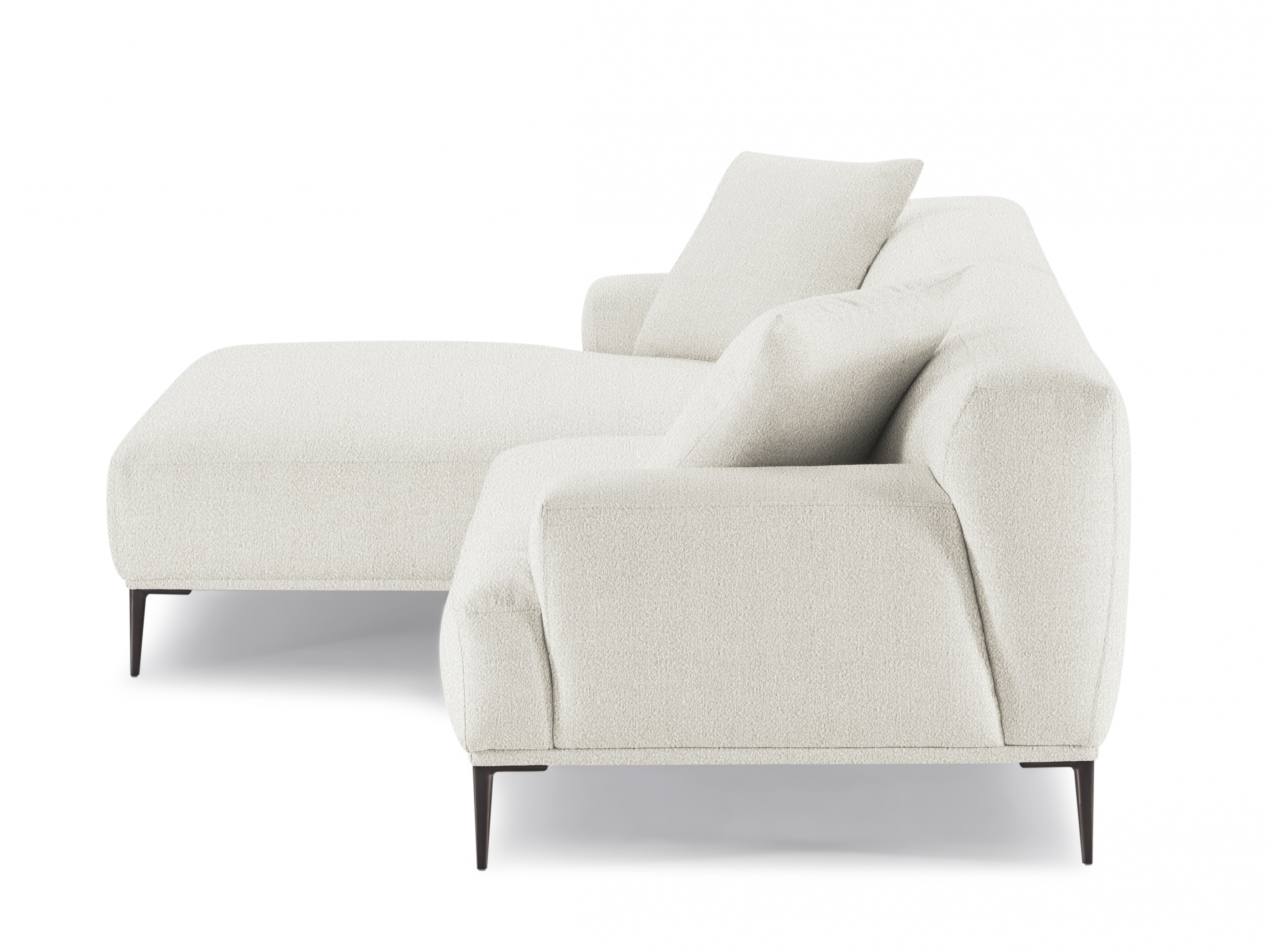 Andrea Boucle Fabric Chaise Lounge 4