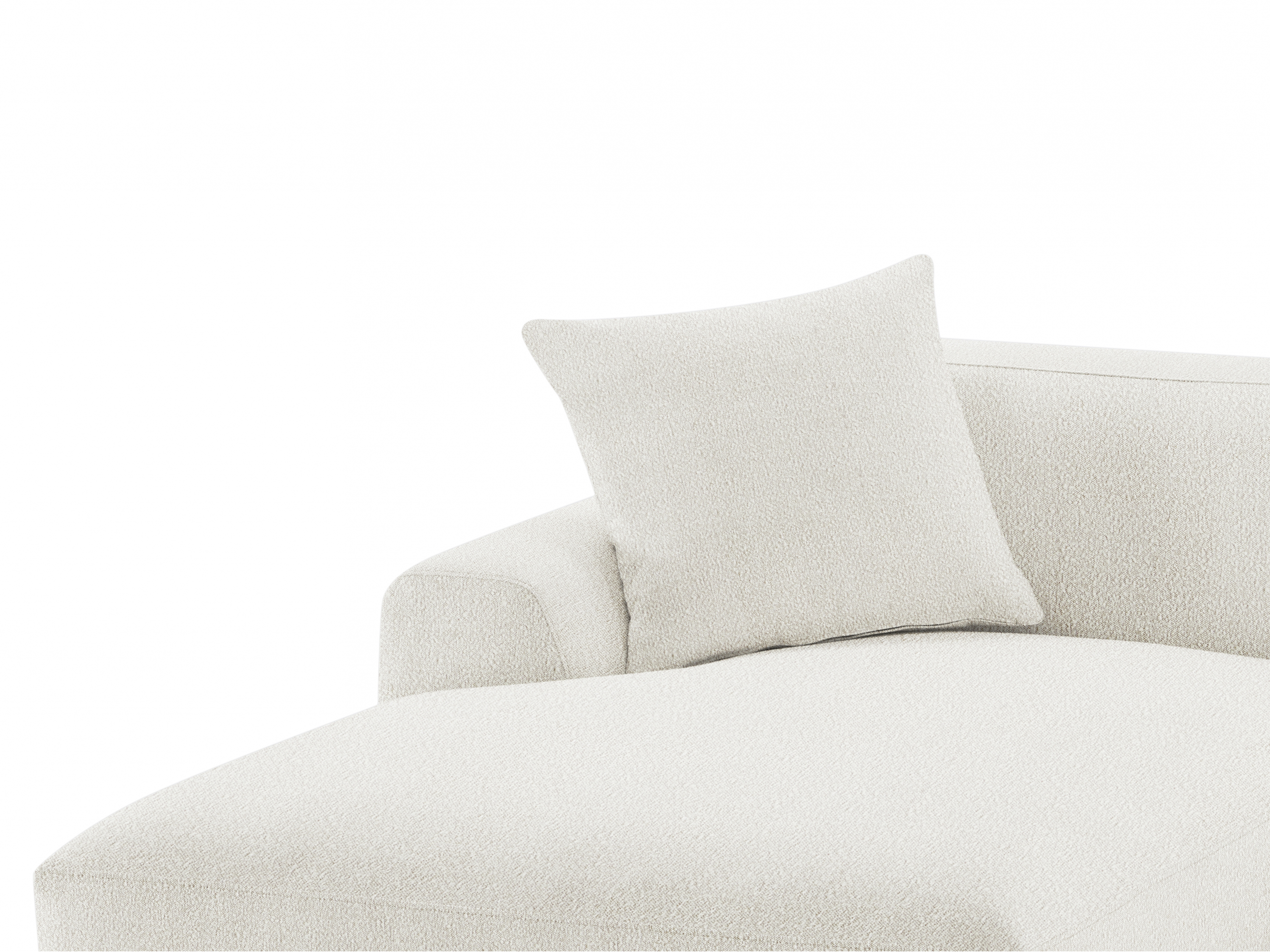 Andrea Boucle Fabric Chaise Lounge 5