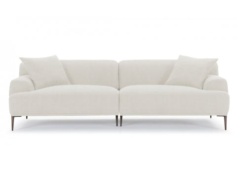 Andrea Boucle Fabric 3.5 Seat Sofa