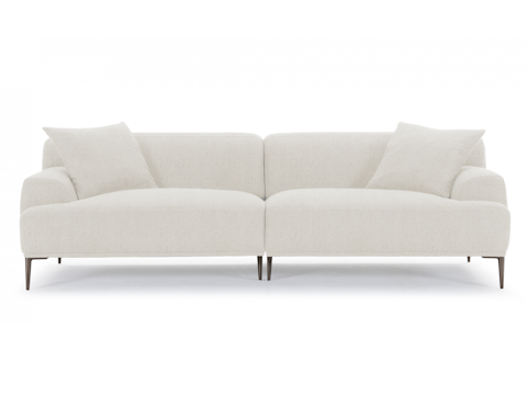 Andrea Boucle Fabric 3.5 Seat Sofa 1