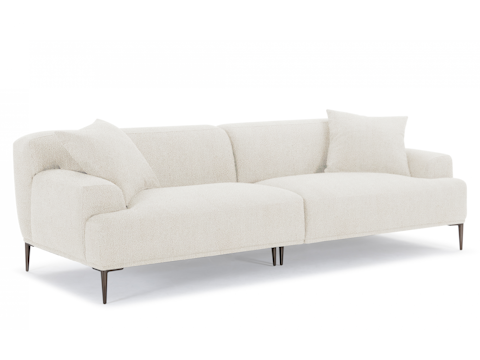 Andrea Boucle Fabric 3.5 Seat Sofa 2