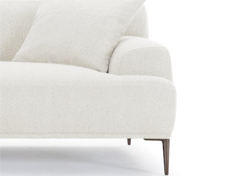 Andrea Boucle Fabric 3.5 Seat Sofa 5