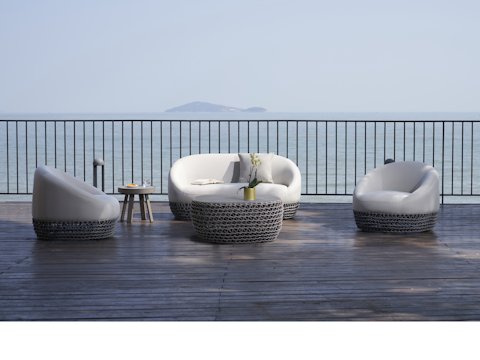 Bundeena Outdoor Rope Sofa Suite 2 + 1 + 1 With Coffee Table 1