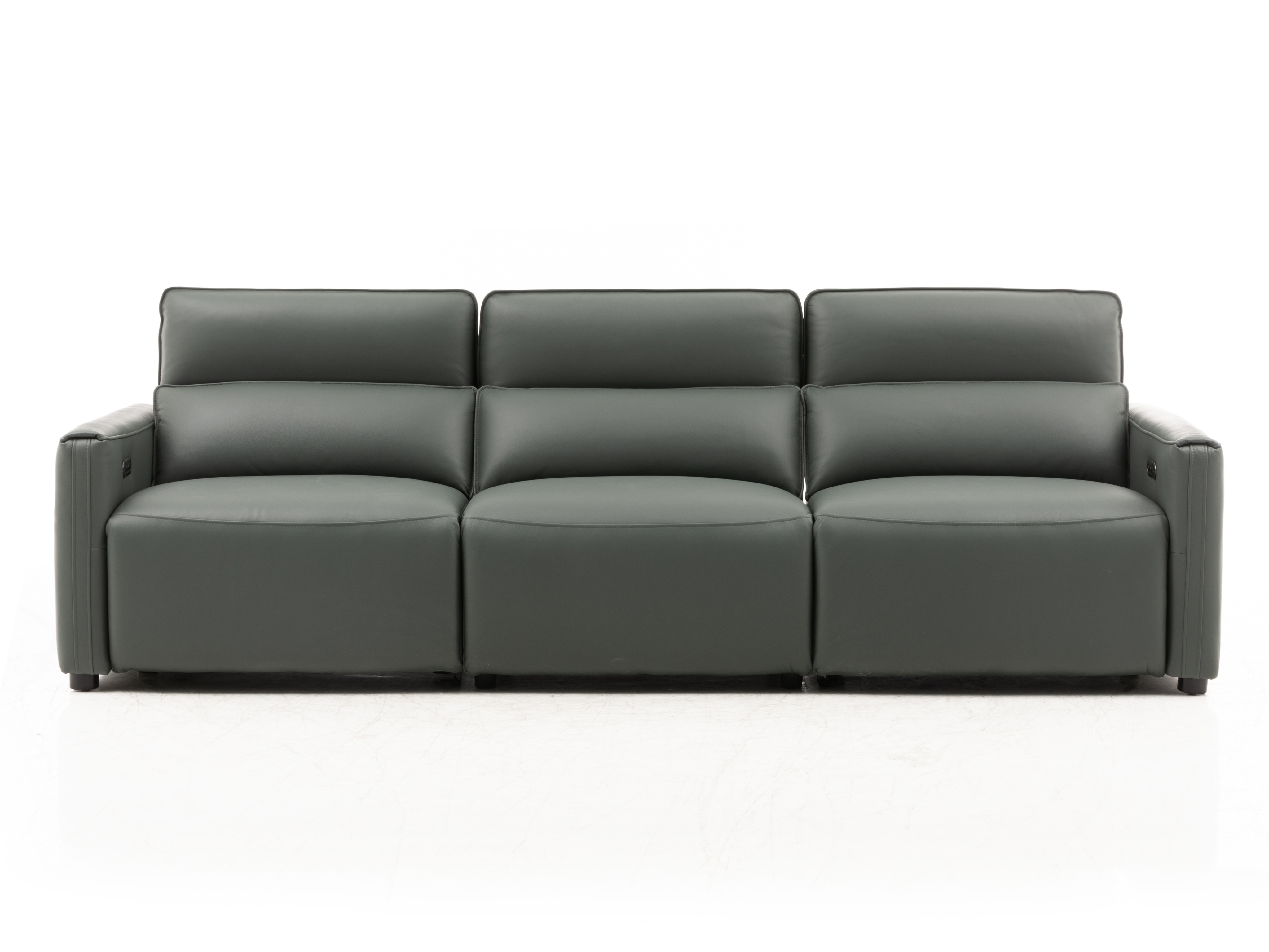 Maverick Leather Recliner Three Seat Sofa 3