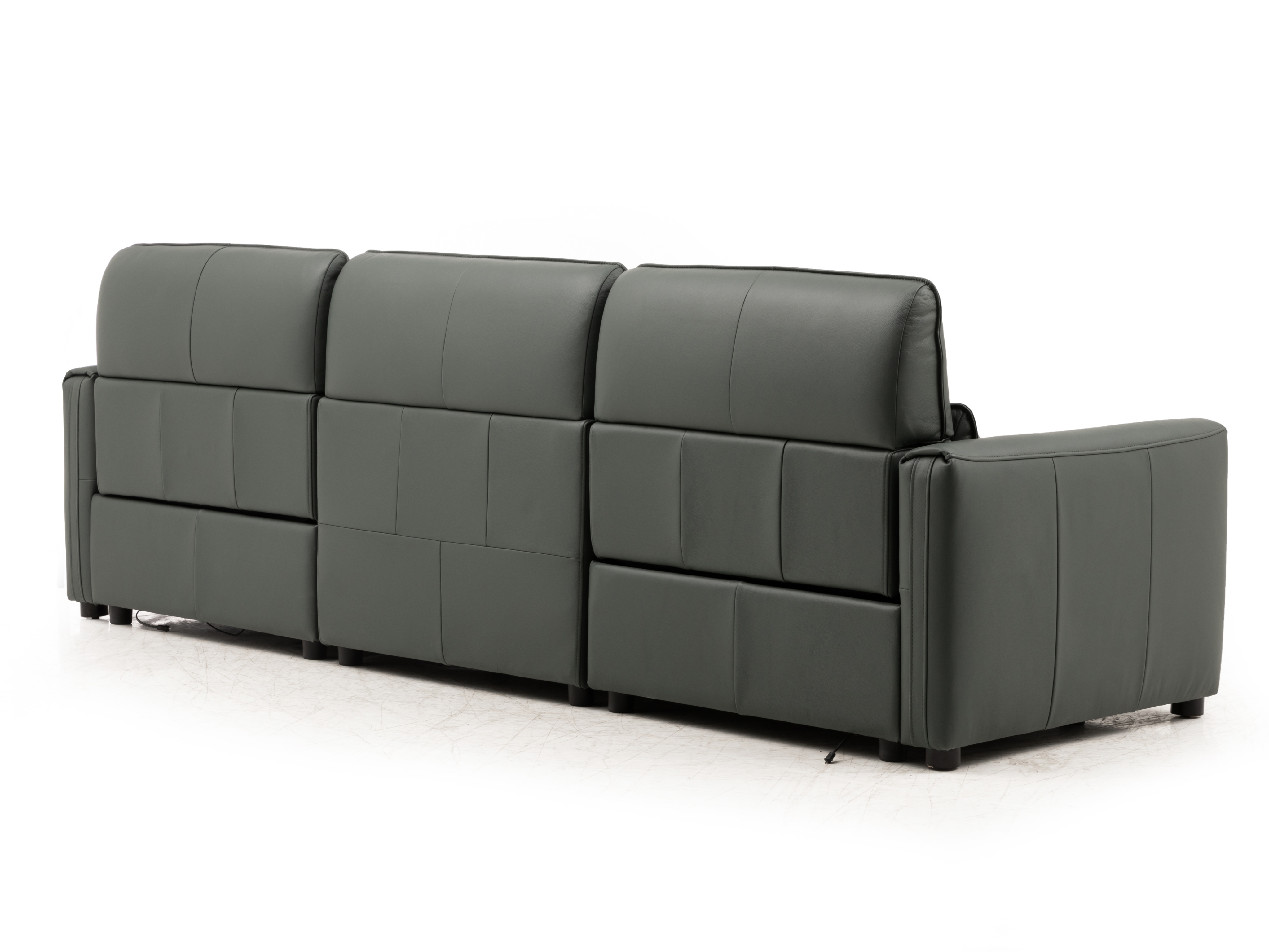 Maverick Leather Recliner Three Seat Sofa 5