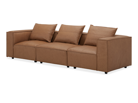 Enzo Leather Three Seat Sofa 2