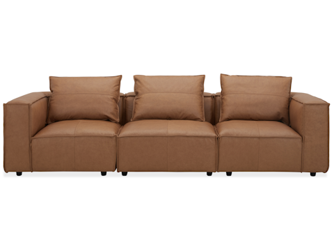 Enzo Leather Three Seat Sofa 1