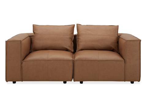 Enzo Leather Two Seater Sofa 1