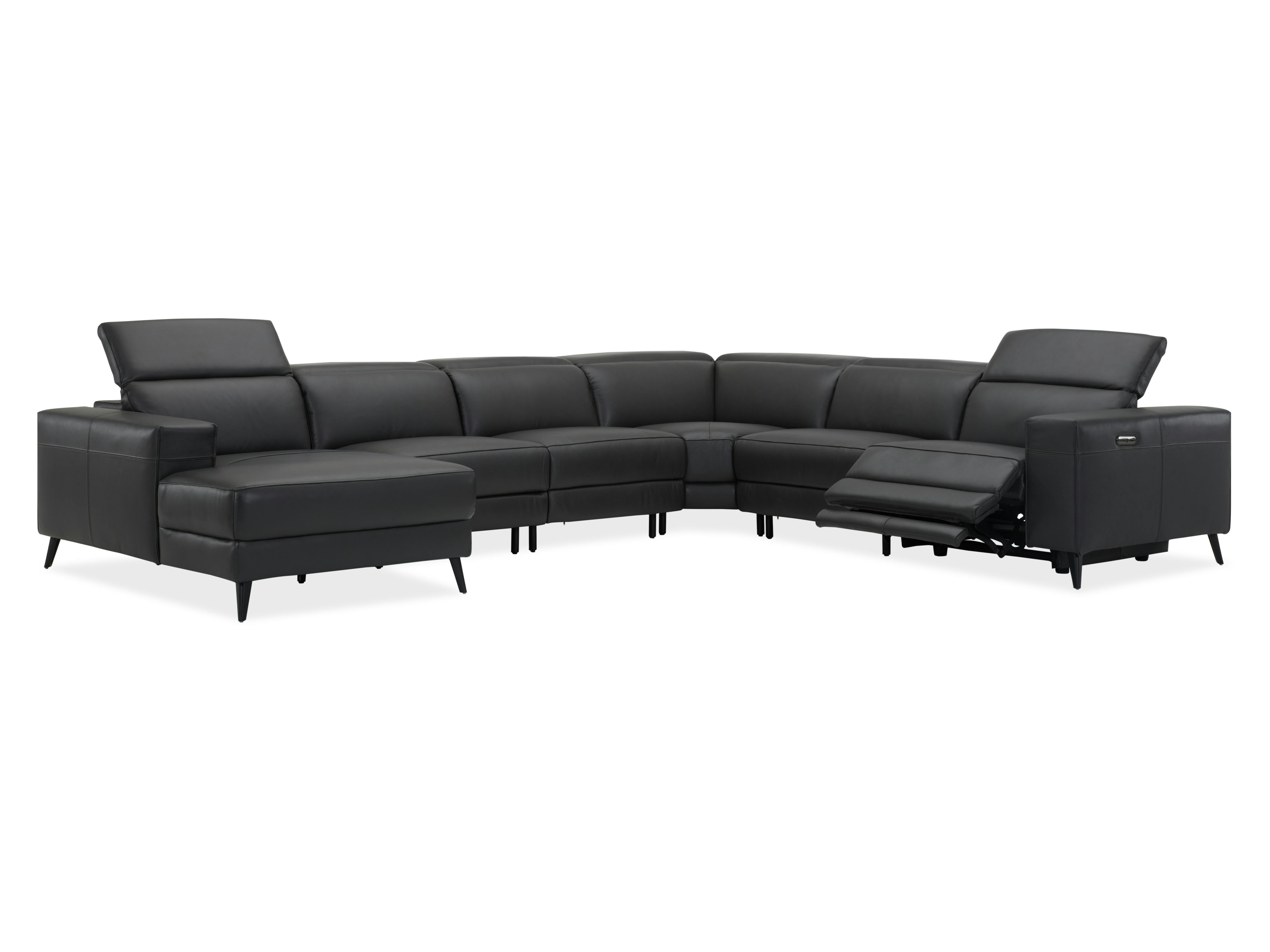 Stirling Leather Recliner Modular Lounge Option A