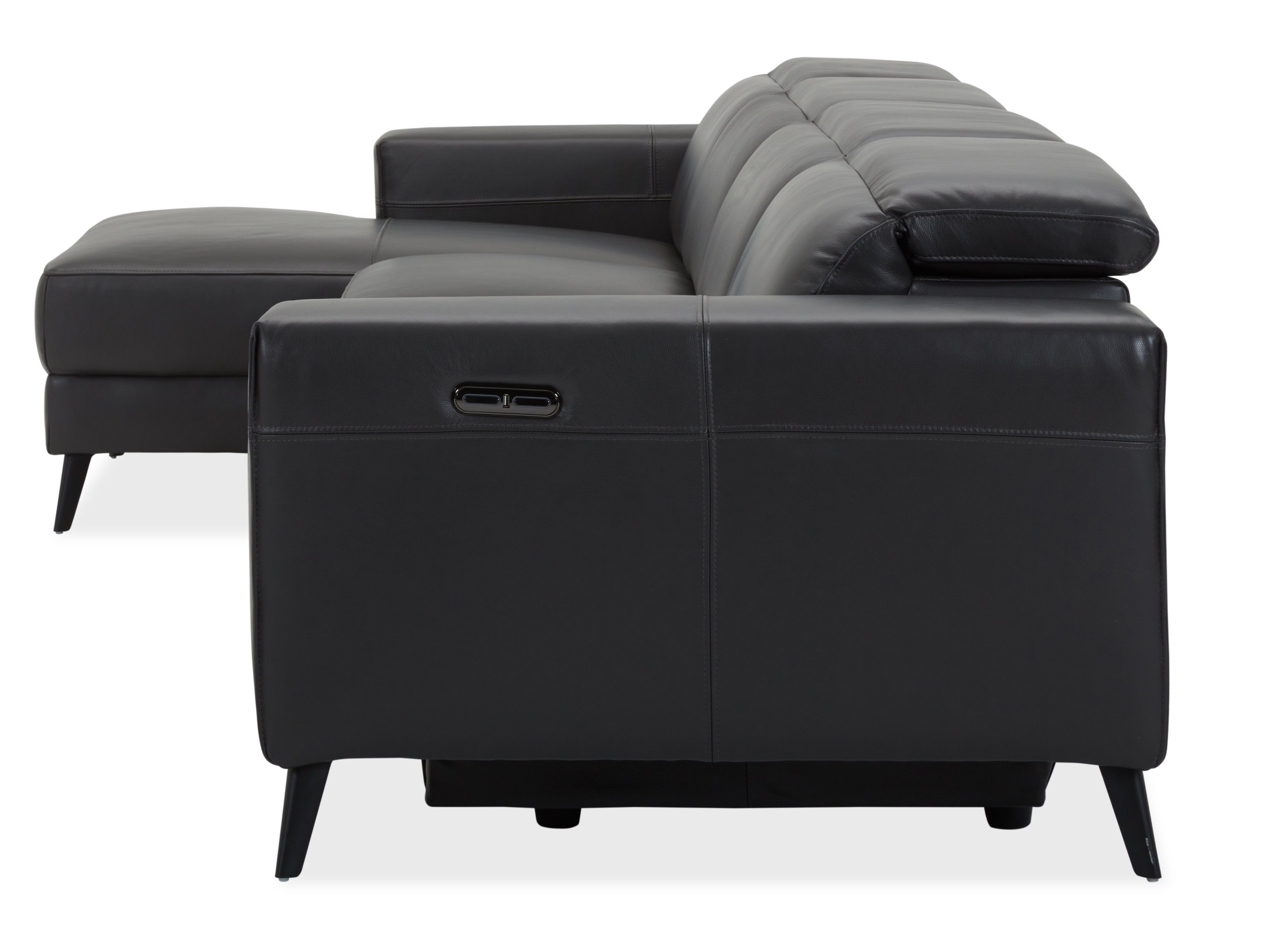 Stirling Leather Recliner Chaise Lounge Option B 5