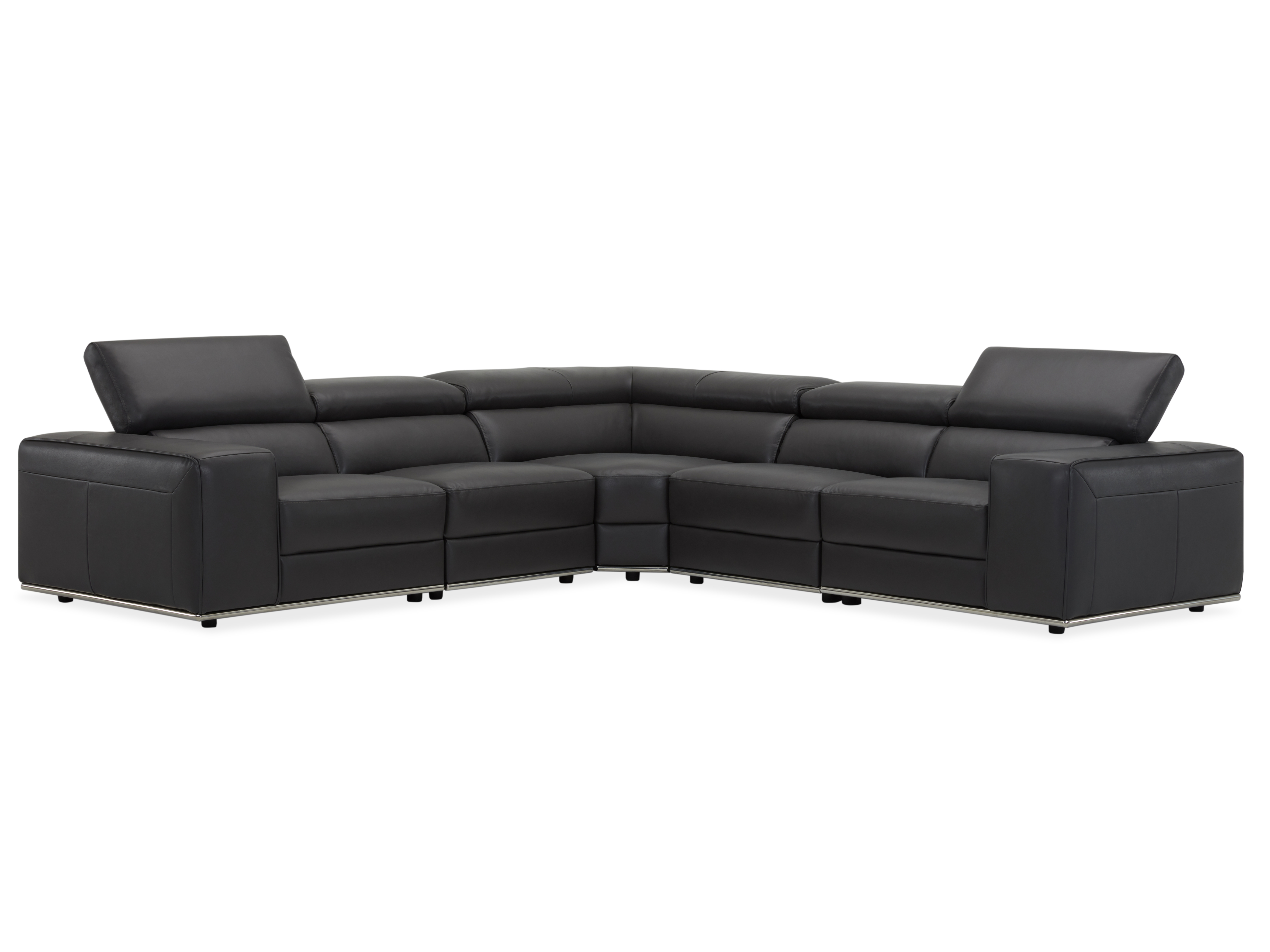 Lorenzo Leather Corner Lounge Option A 5