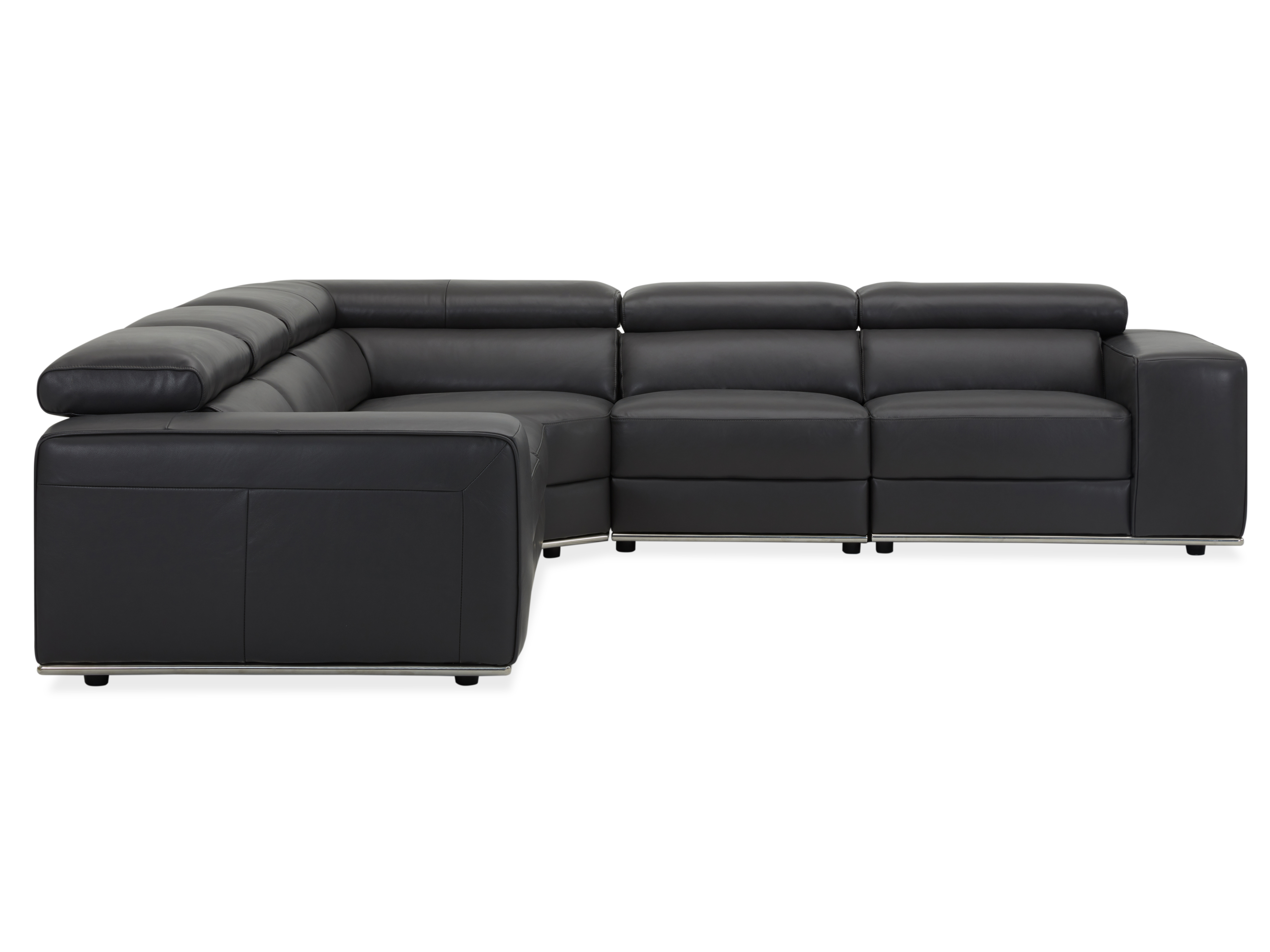Lorenzo Leather Corner Lounge Option A 6
