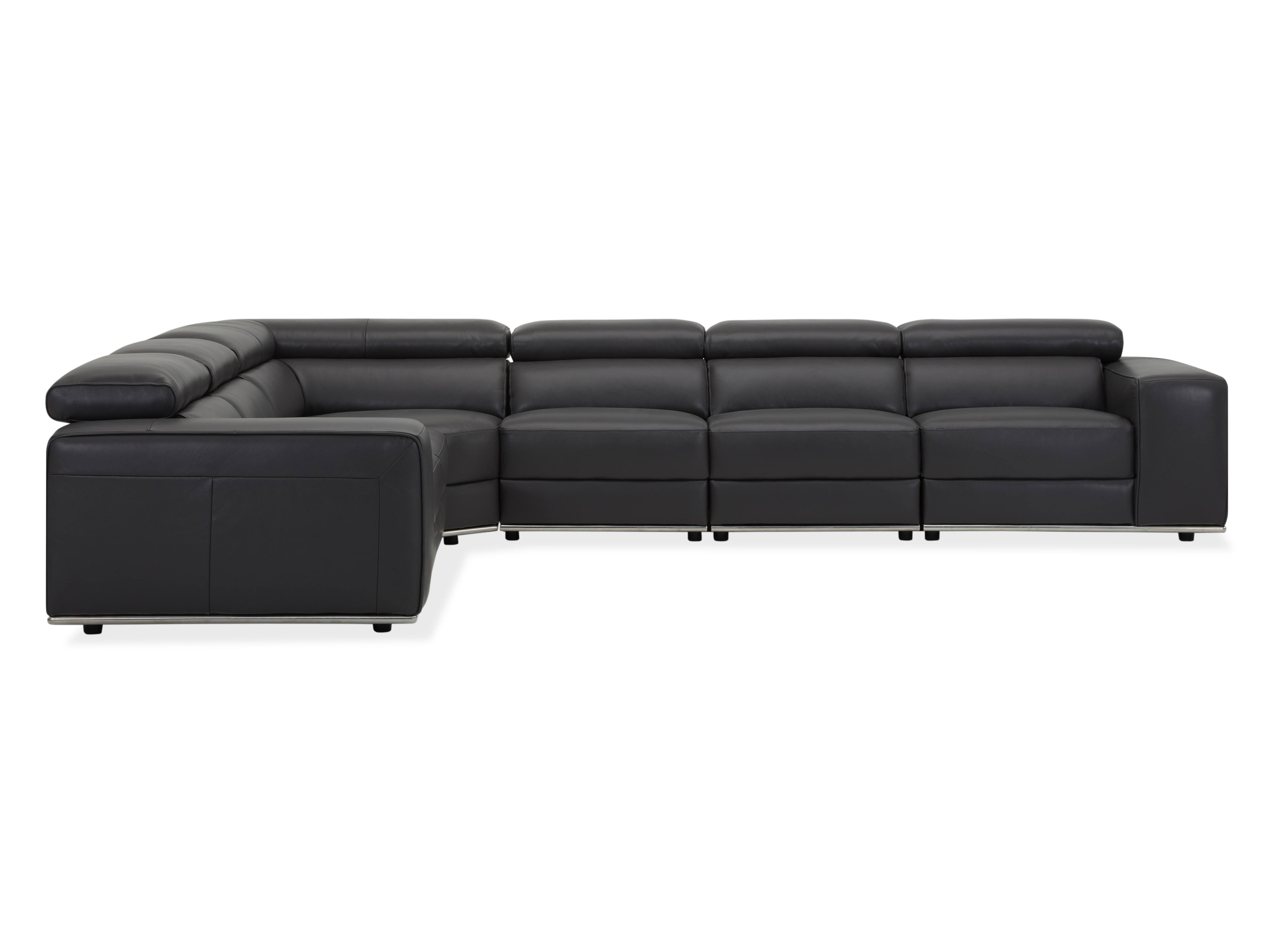 Lorenzo Leather Corner Lounge Option C 6