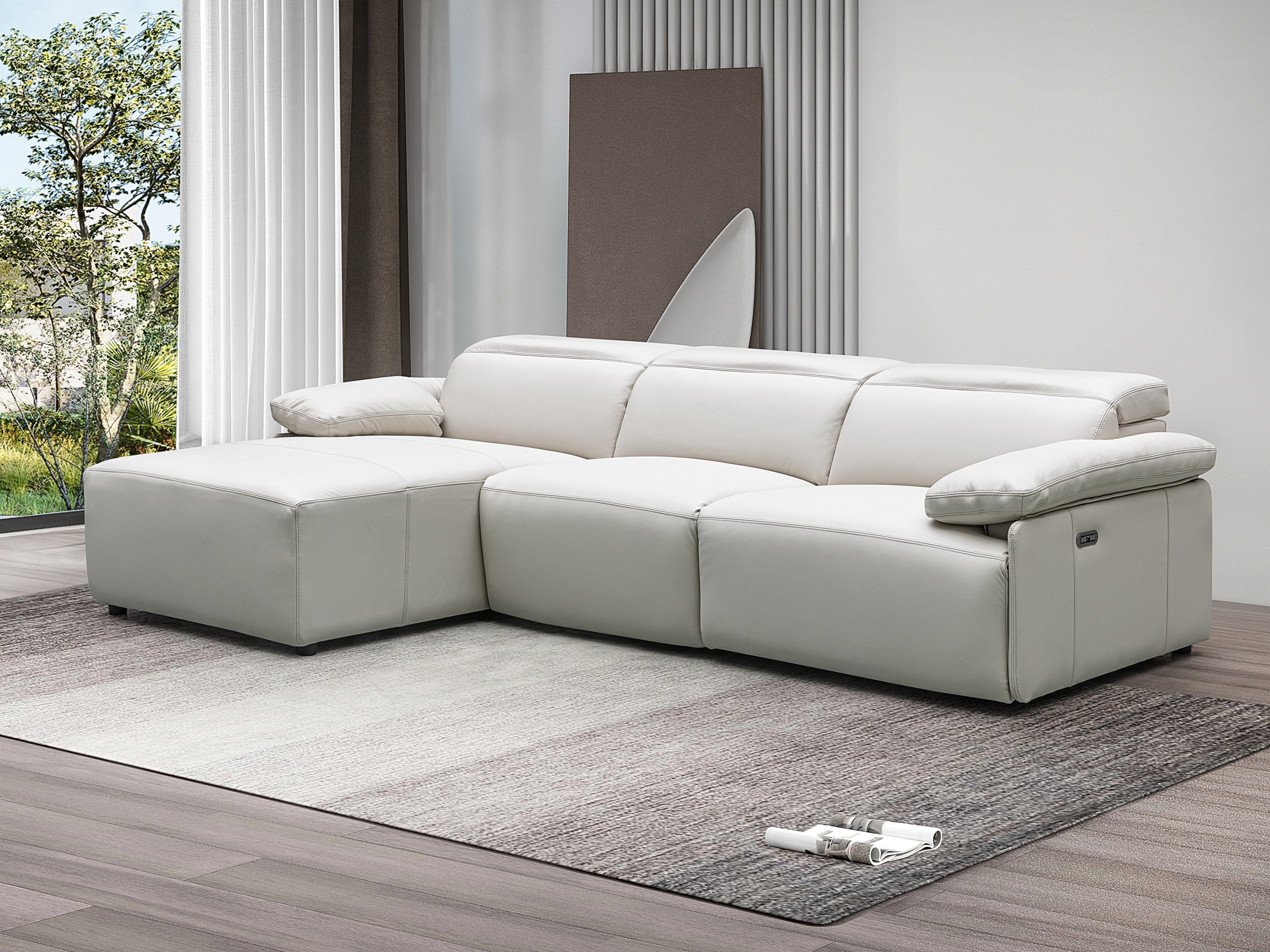 Crawford Leather Recliner Chaise Lounge Option A 3