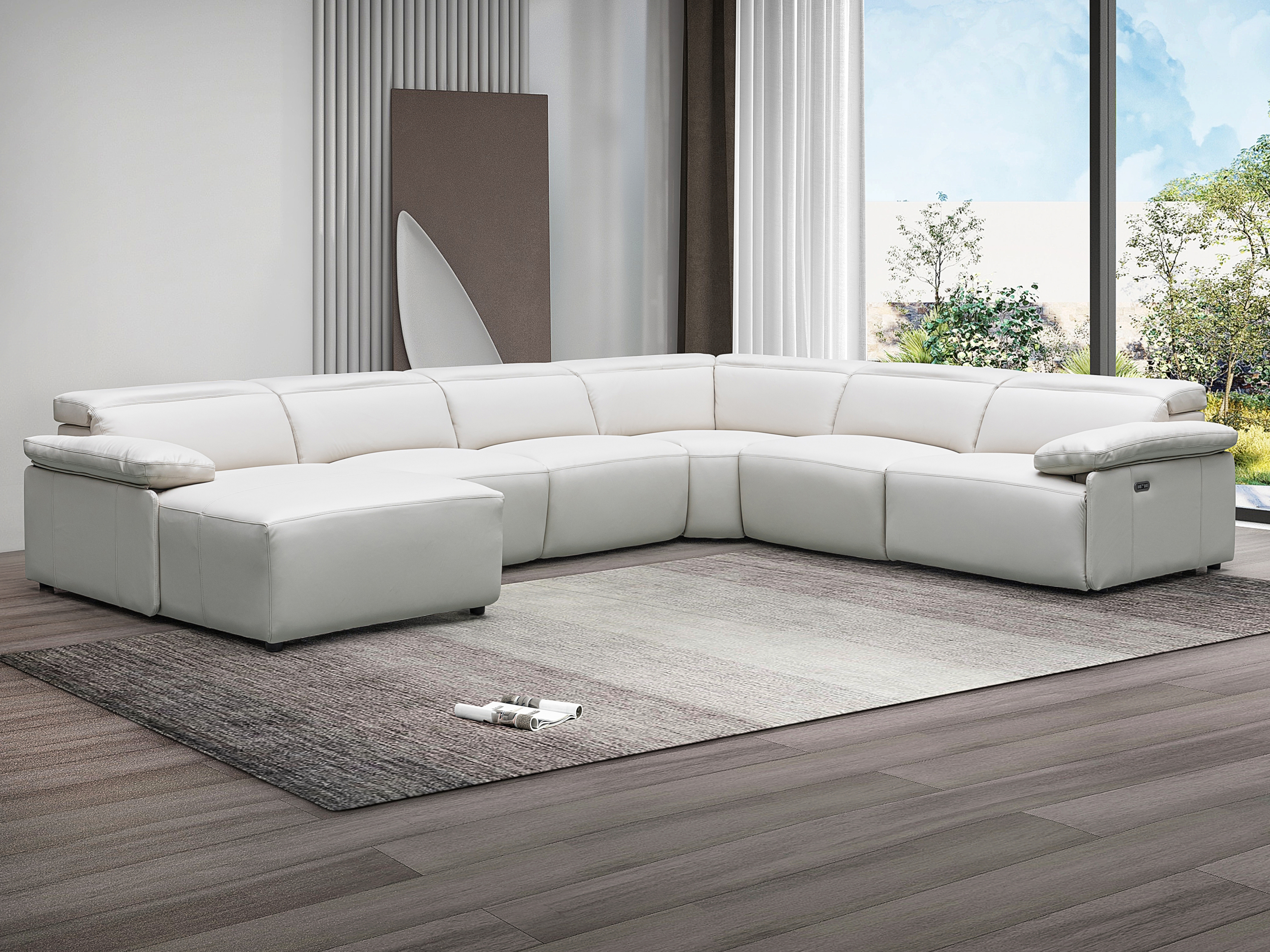 Crawford Leather Recliner Modular Lounge Option A 3