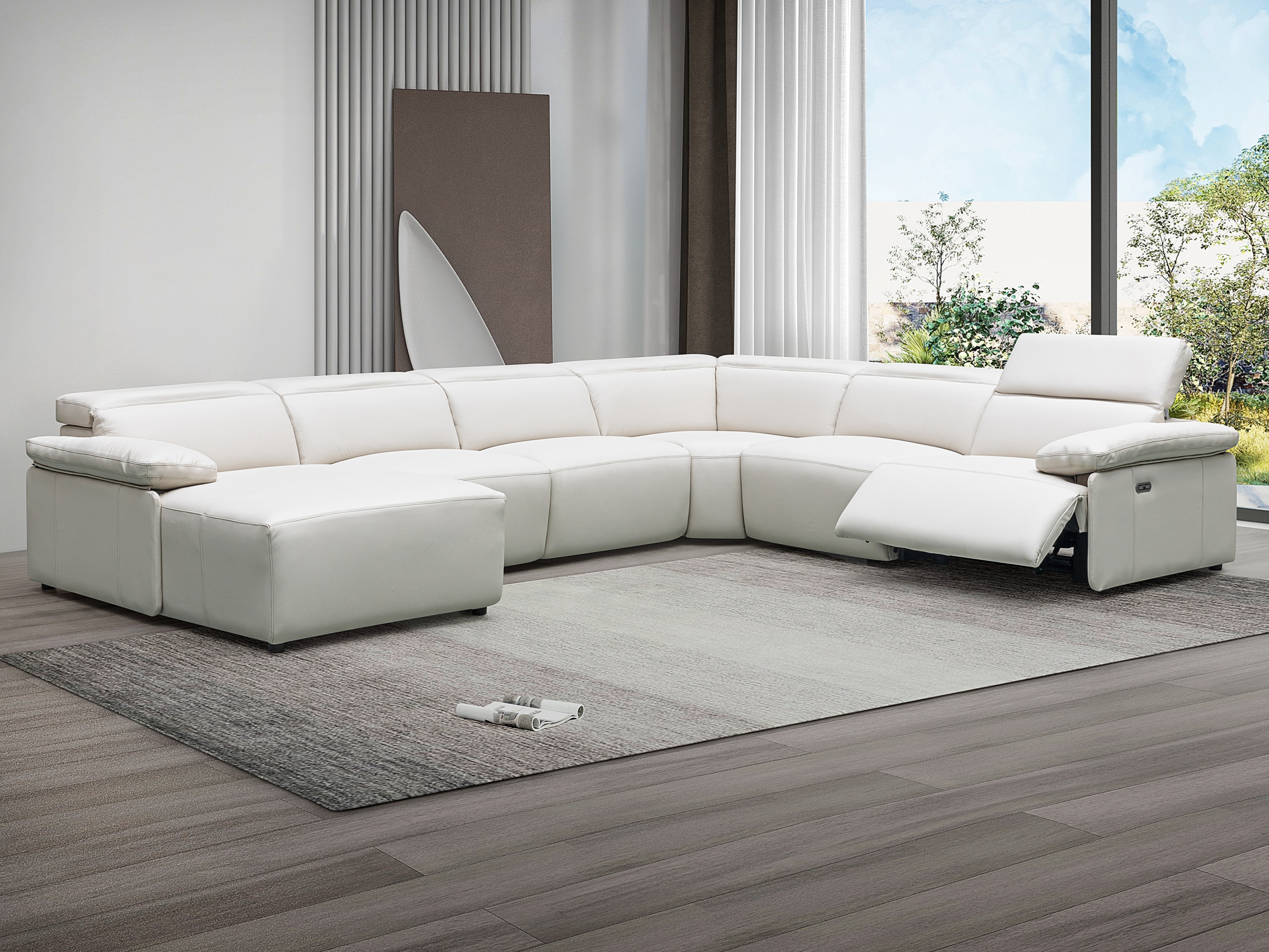 Crawford Leather Recliner Modular Lounge Option A 4