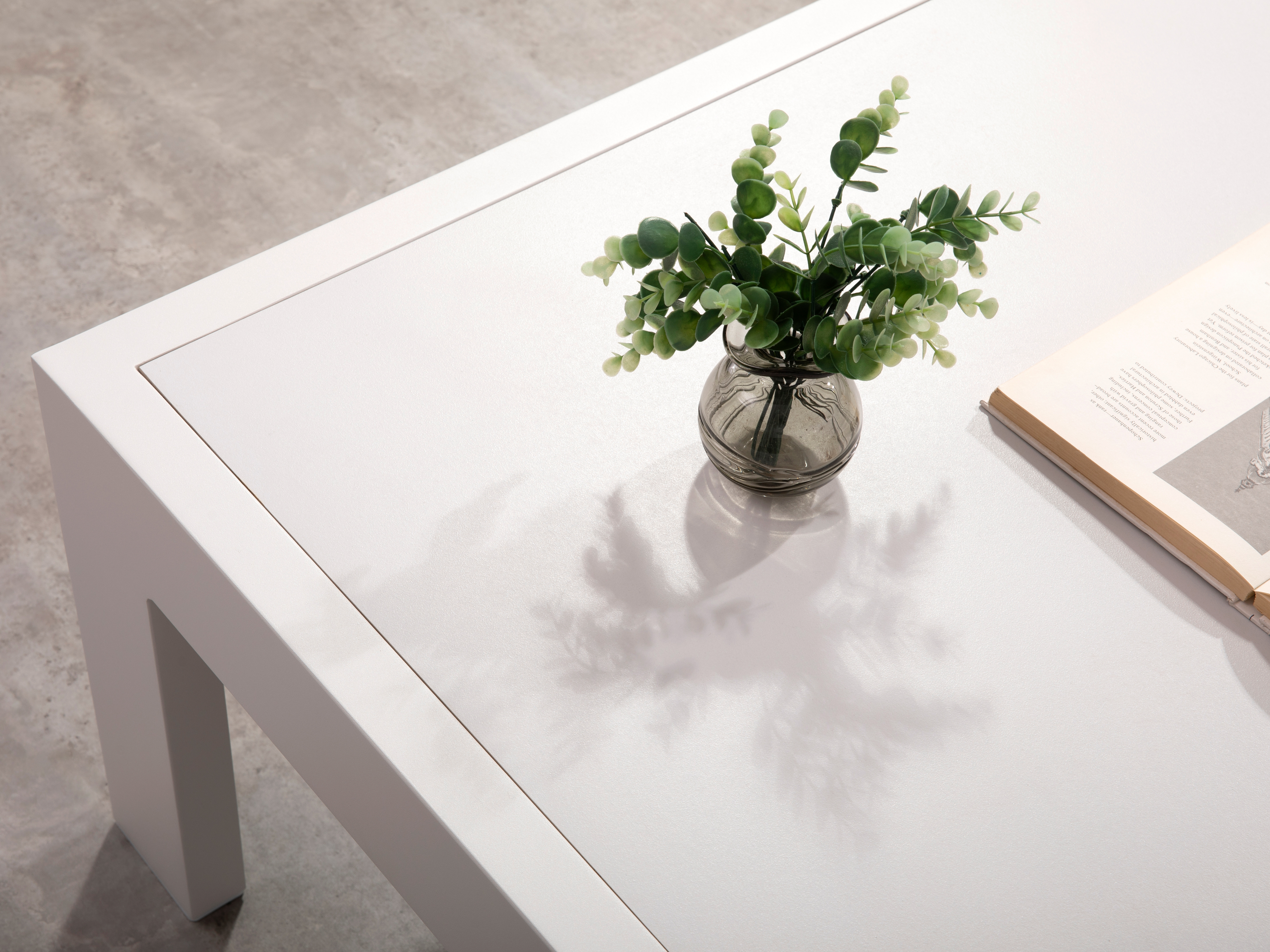 New Noosa White Outdoor Fabric Corner Lounge With Coffee Table 3