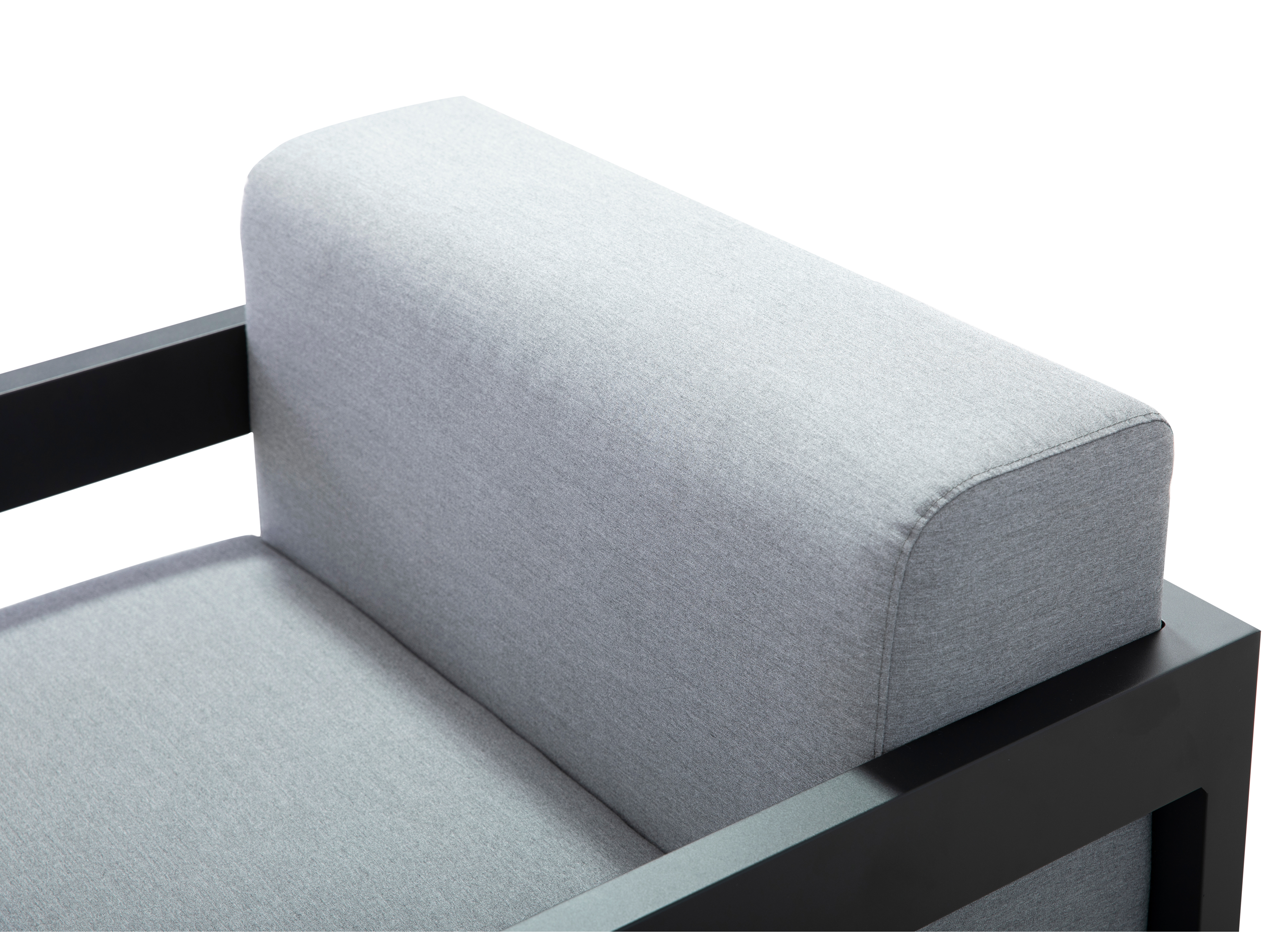 New Noosa Black Outdoor Lounge Set 2+1+1 With Coffee Table 9